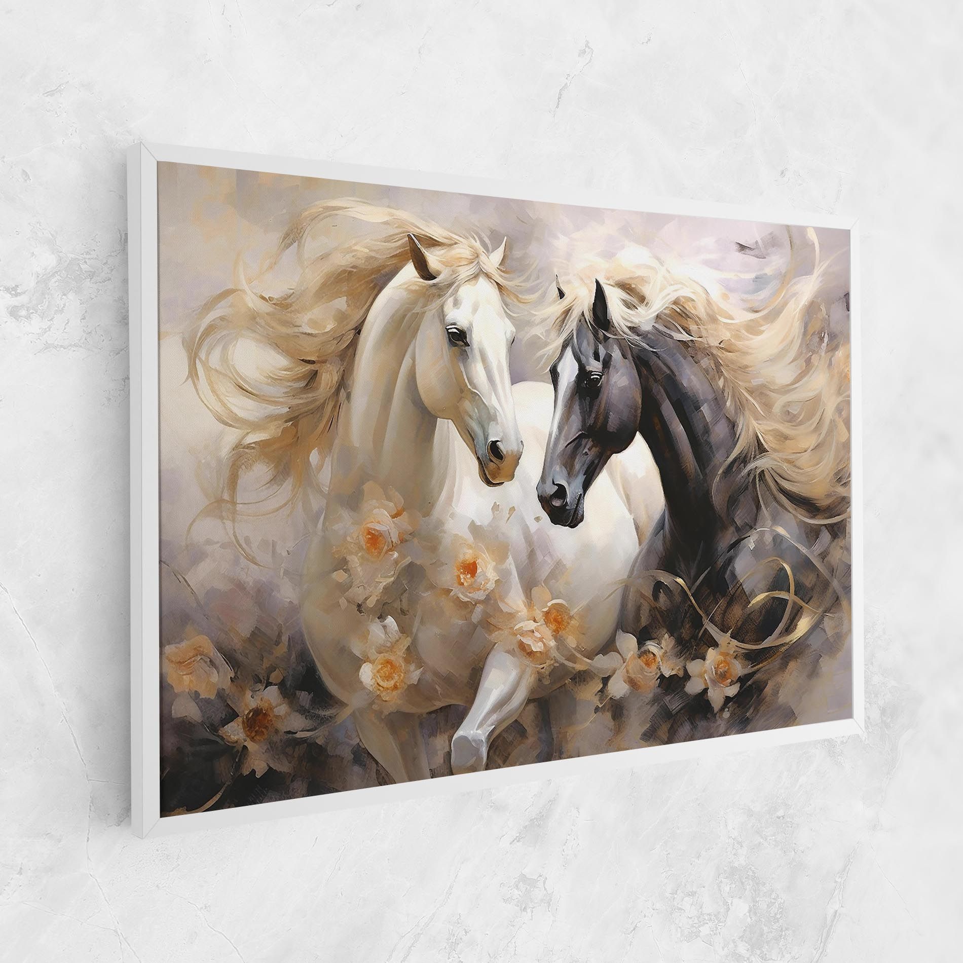 Black And White Horses mockup 1