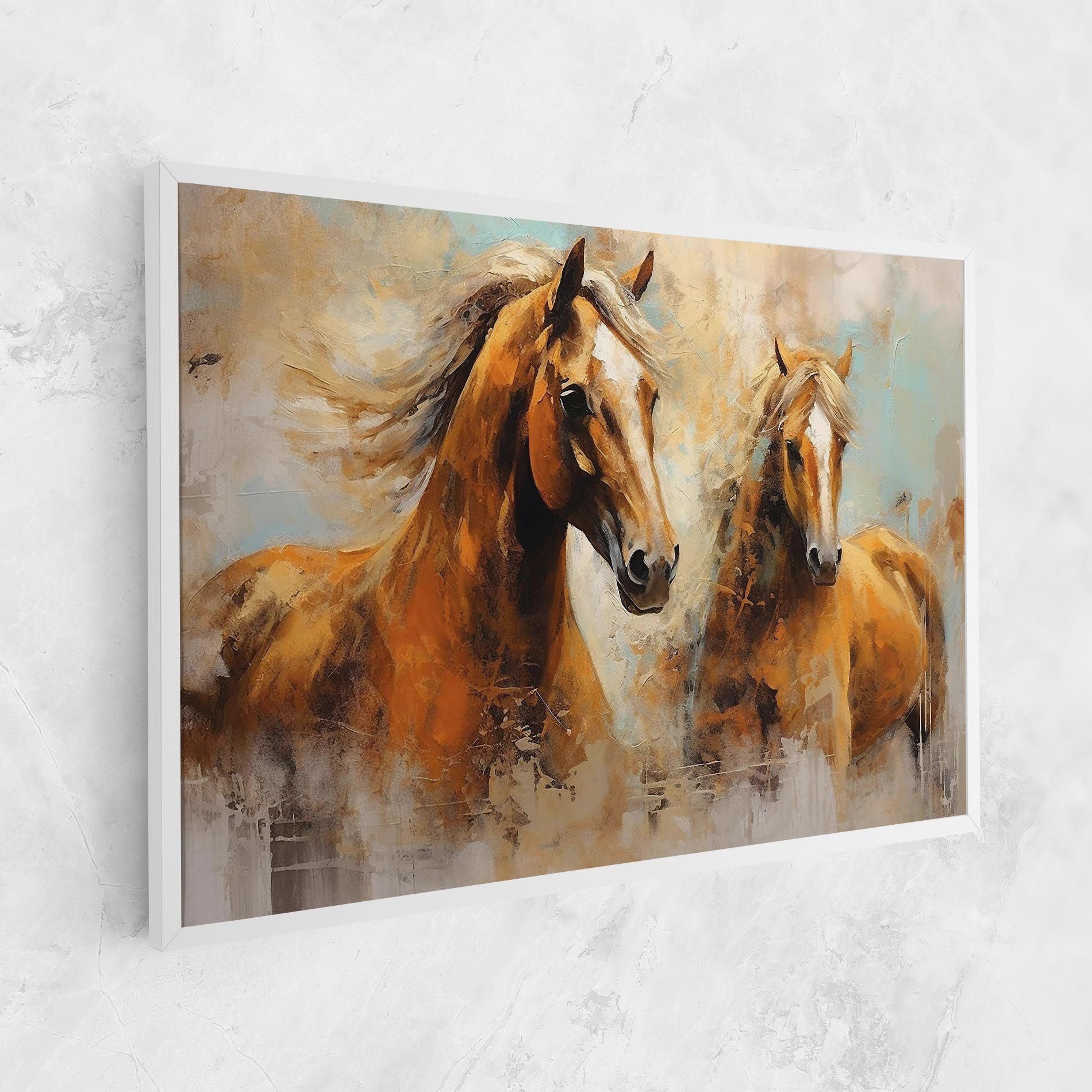 Brown Horses Staying mockup 1