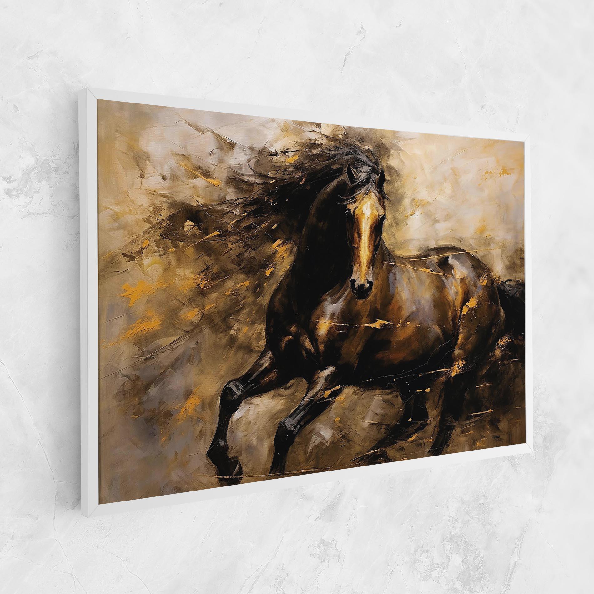 Tablou Canvas Gold Brown Horse mockup 1