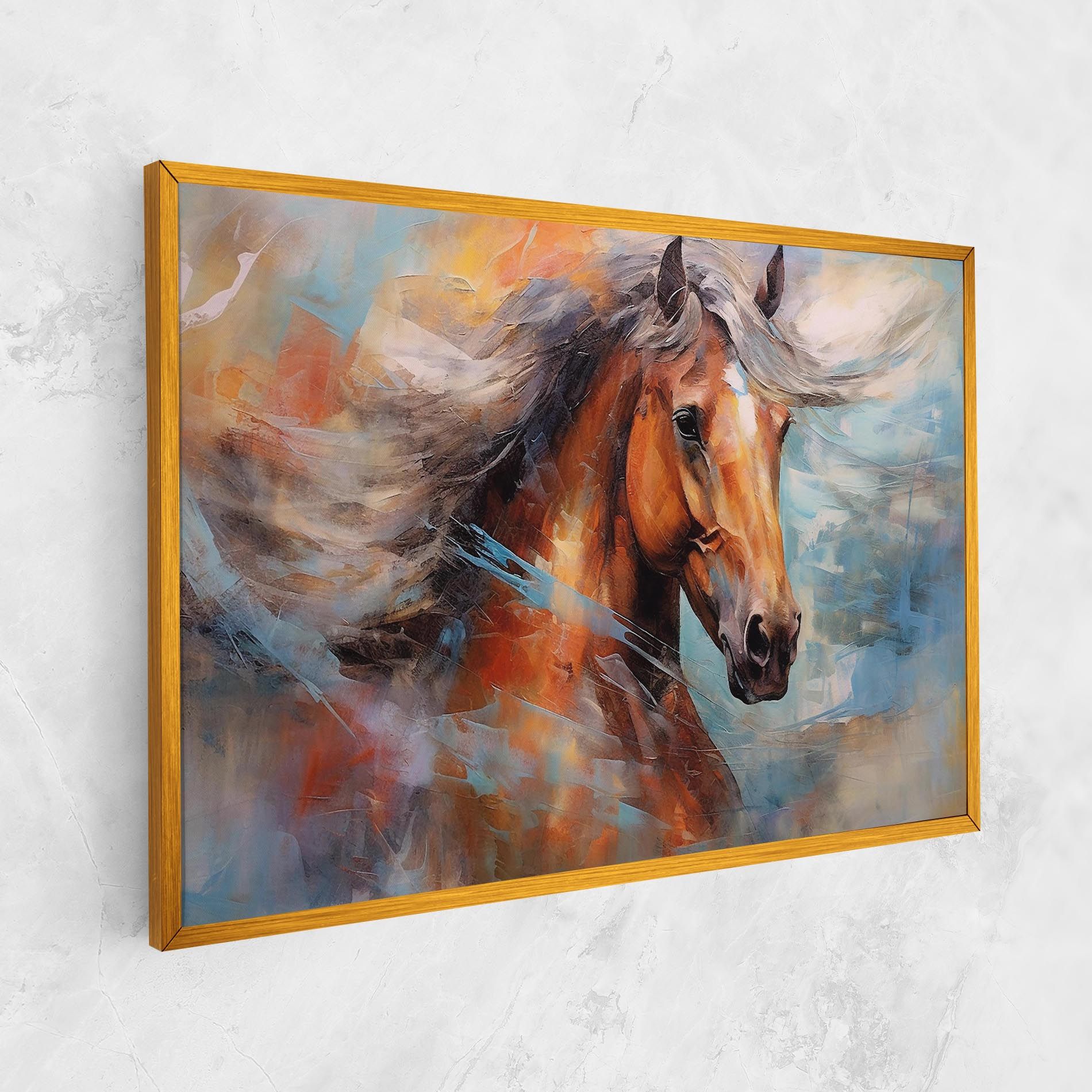 Beautiful Brown Horse mockup 1