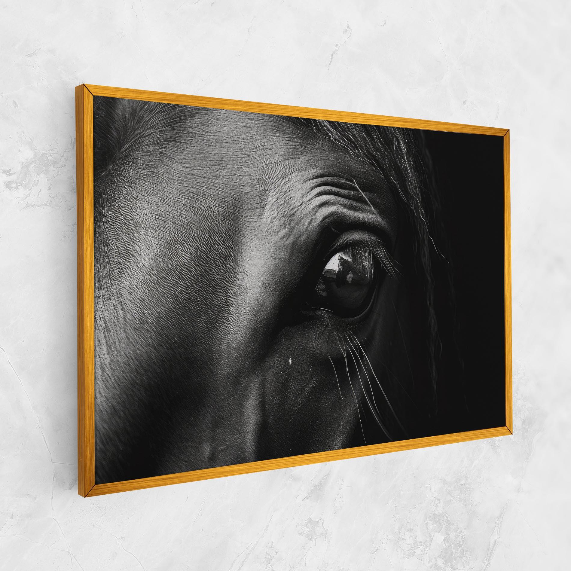Tablou Canvas Black Horse Eye mockup 1