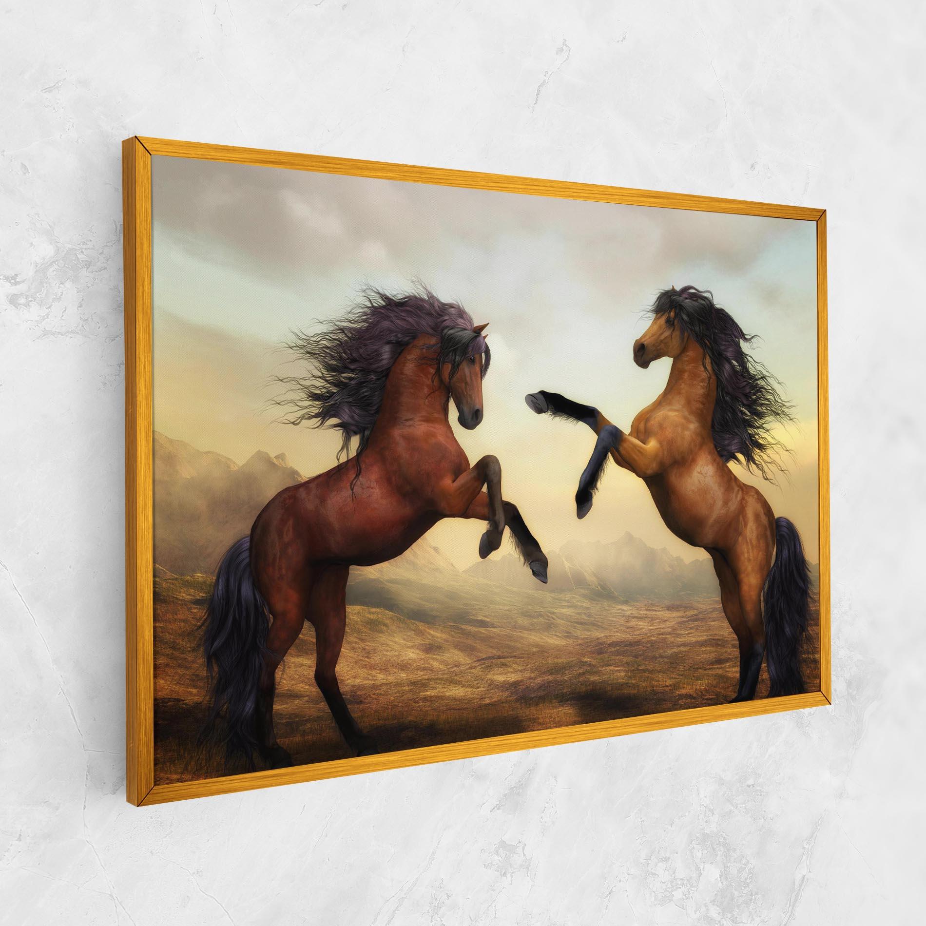 Tablou Canvas Two Horses mockup 1