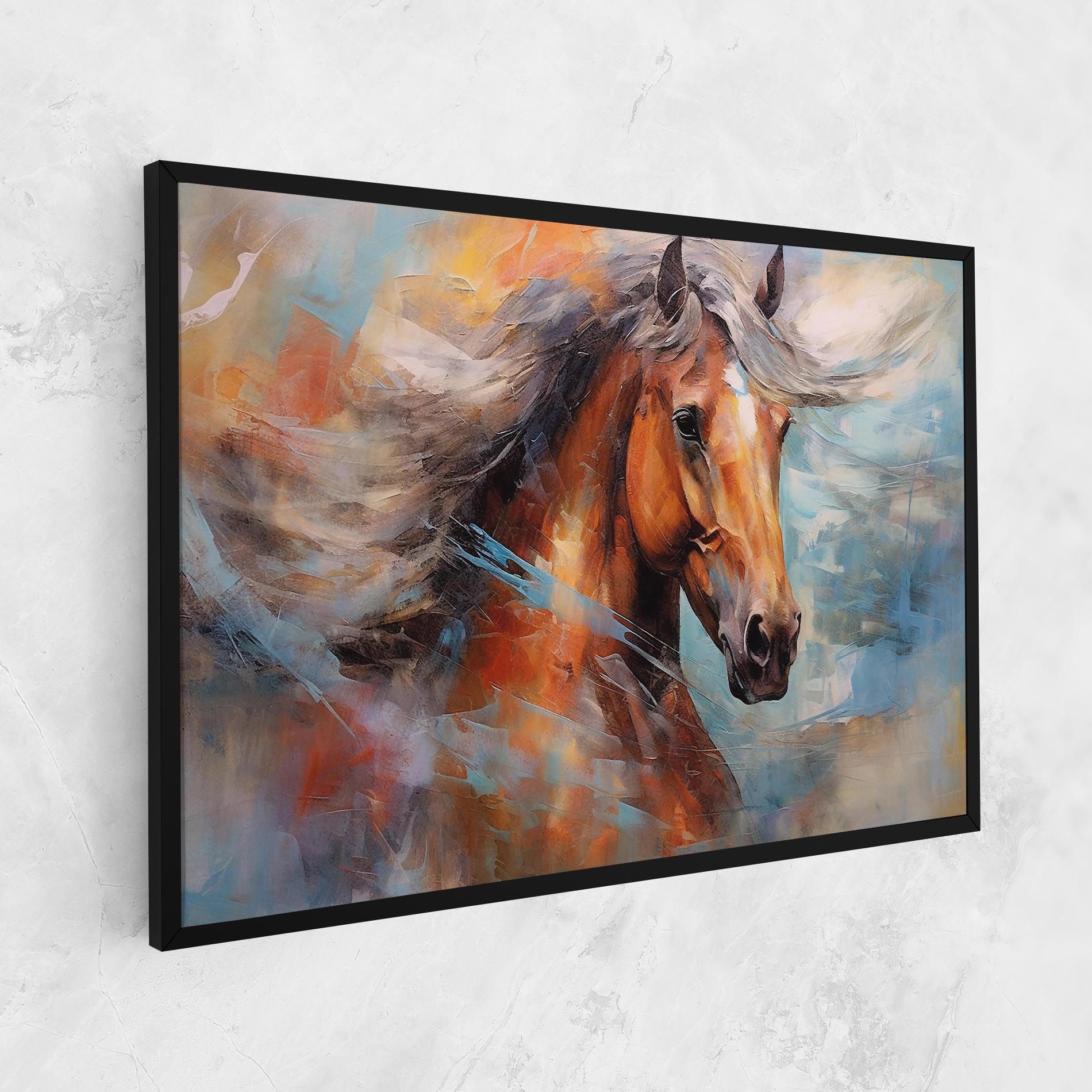 Beautiful Brown Horse mockup 1
