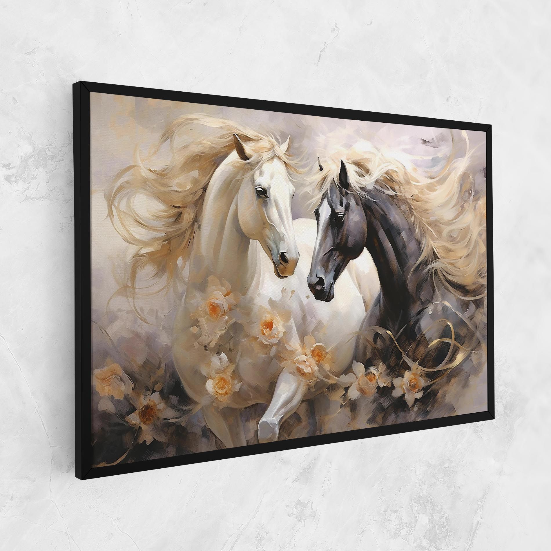 Black And White Horses mockup 1
