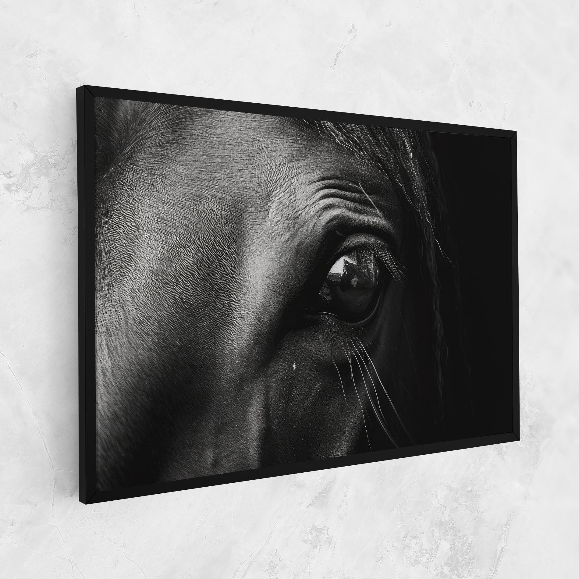 Tablou Canvas Black Horse Eye mockup 1