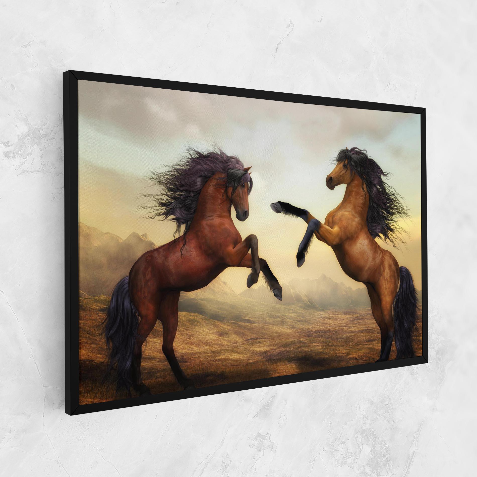Tablou Canvas Two Horses mockup 1
