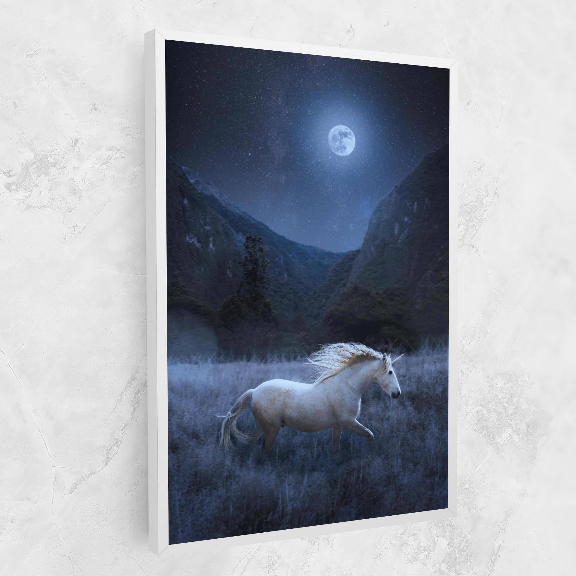 Tablou Canvas Blue Moon Unicorn mockup 1