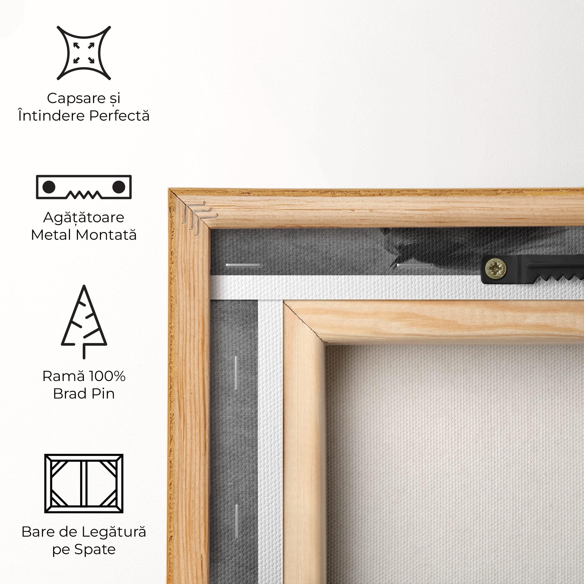 Tablou Canvas Black Horse Jumping mockup 5