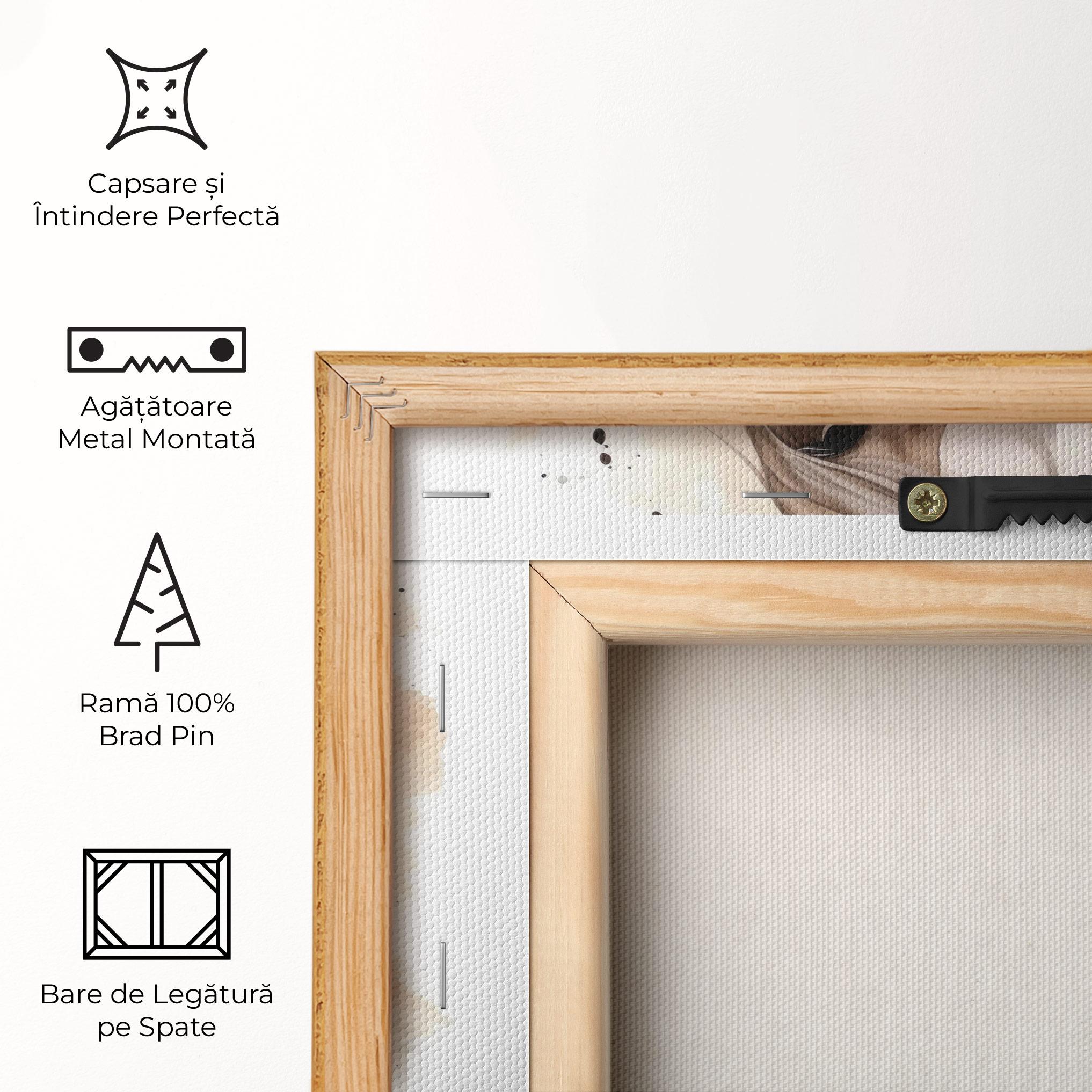 Tablou Canvas Flower Brown Horse mockup 5