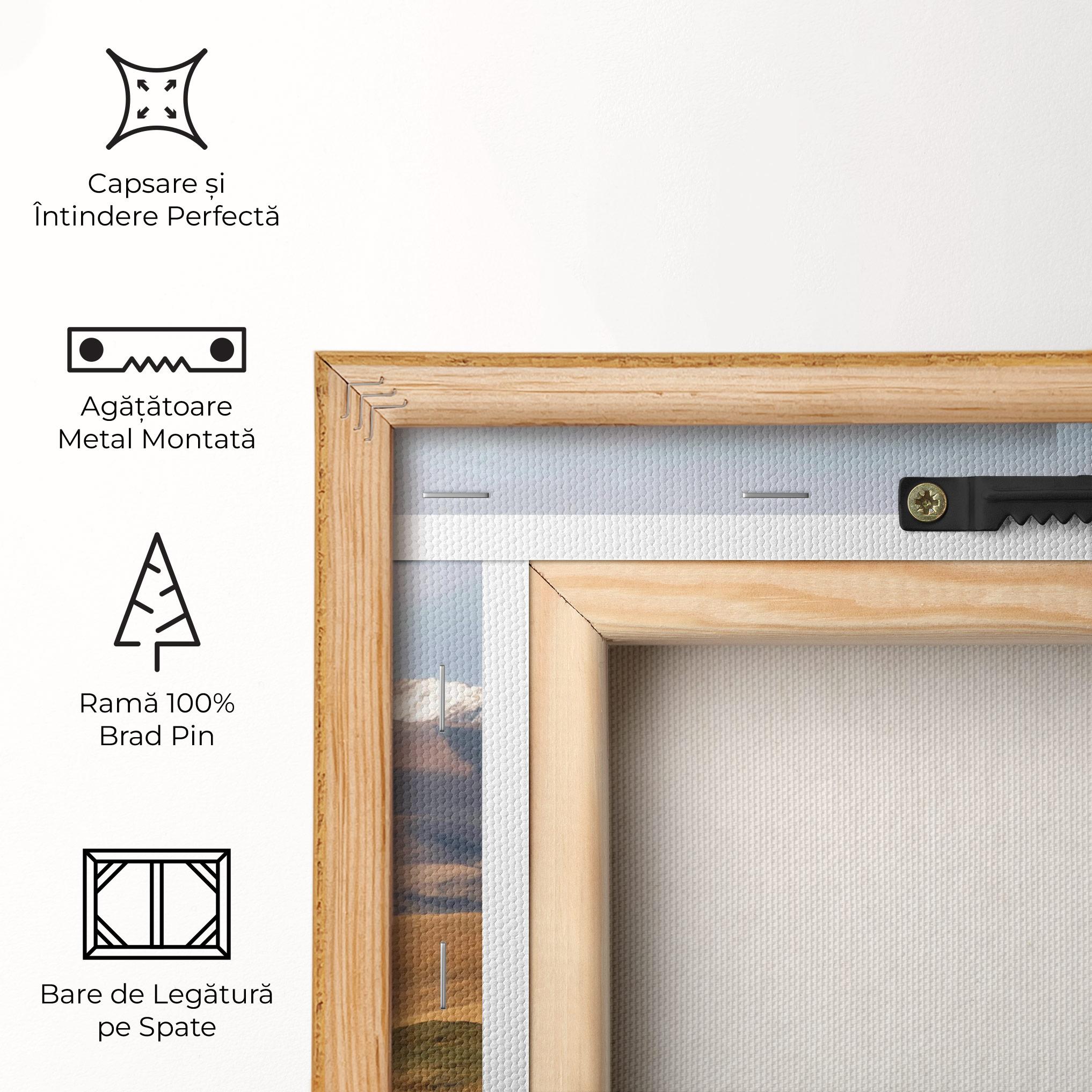 Tablou Canvas Mountain Horses mockup 5