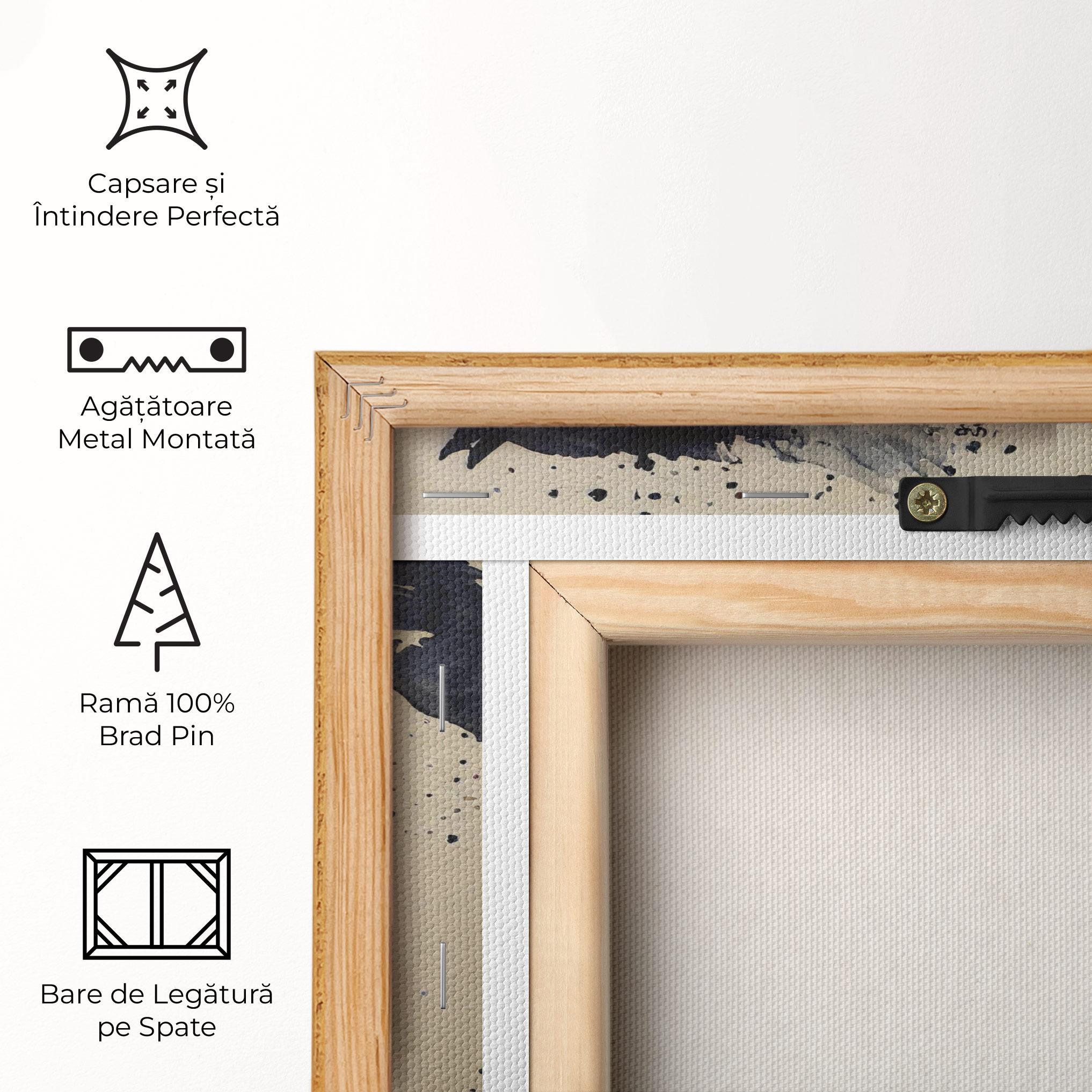 Tablou Canvas Watercolor Black Horse mockup 5