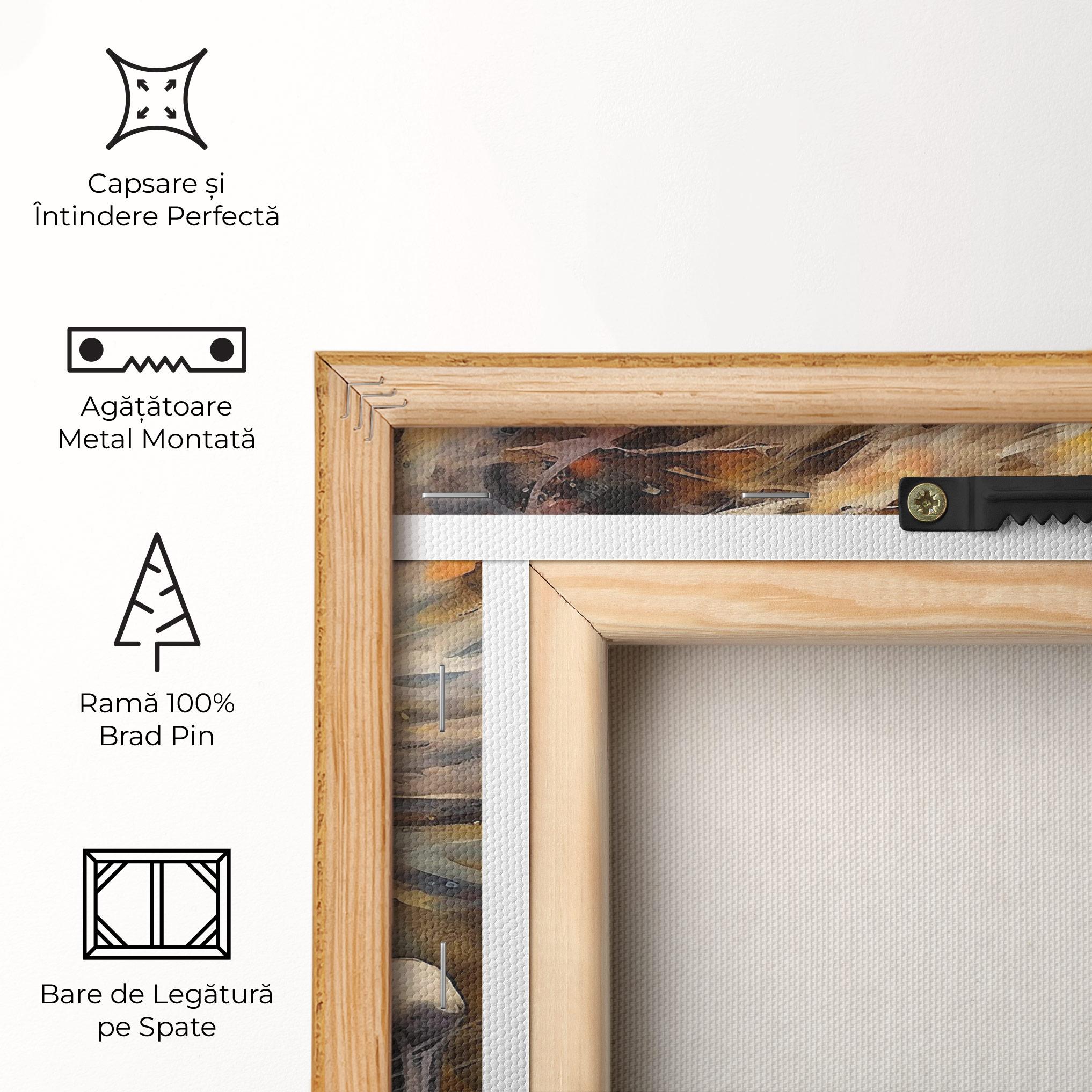 Tablou Canvas White Horse Painting mockup 5