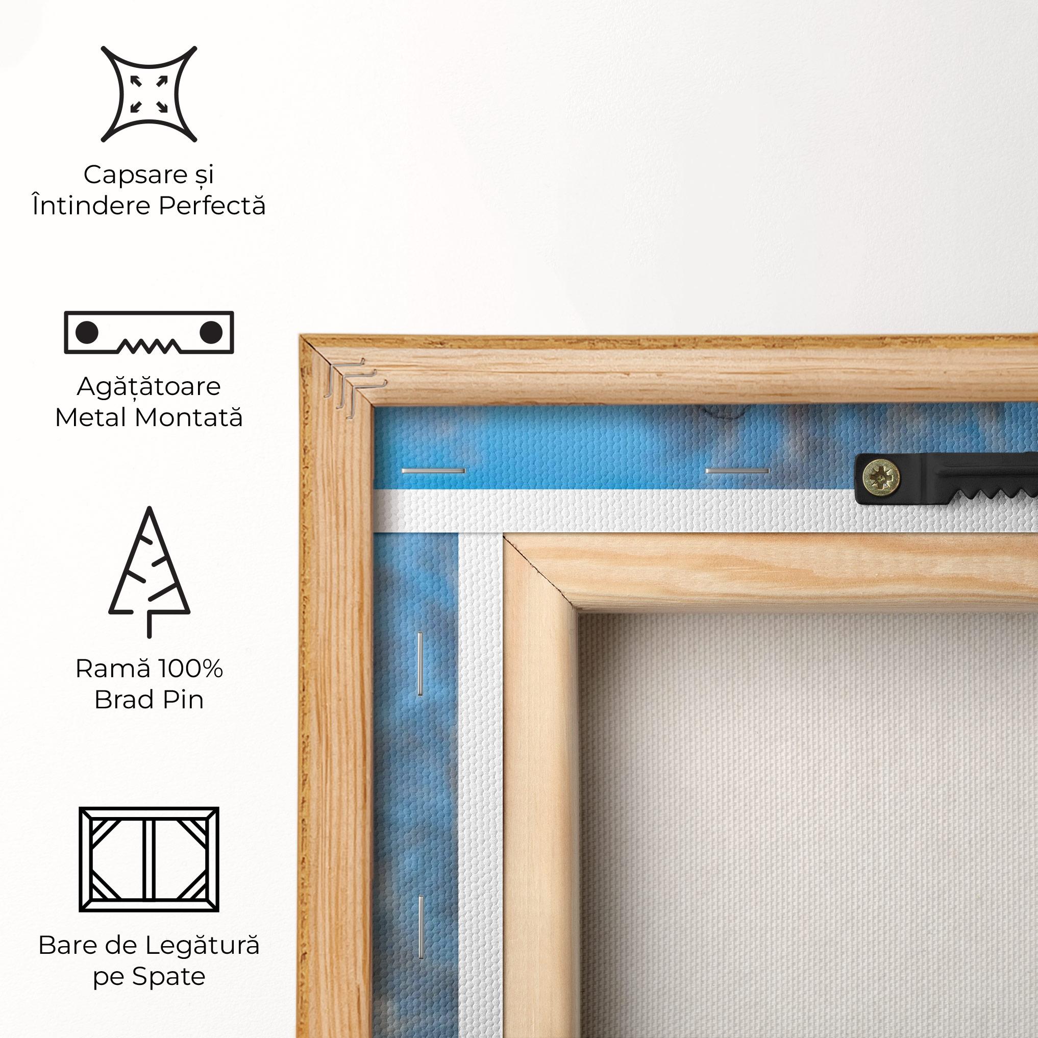 Tablou Canvas Wild Black Hair Horse mockup 5