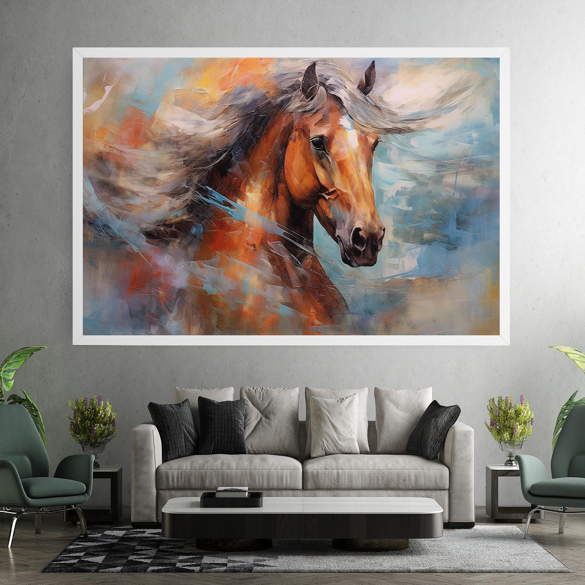 Tablou Canvas Beautiful Brown Horse mockup 7
