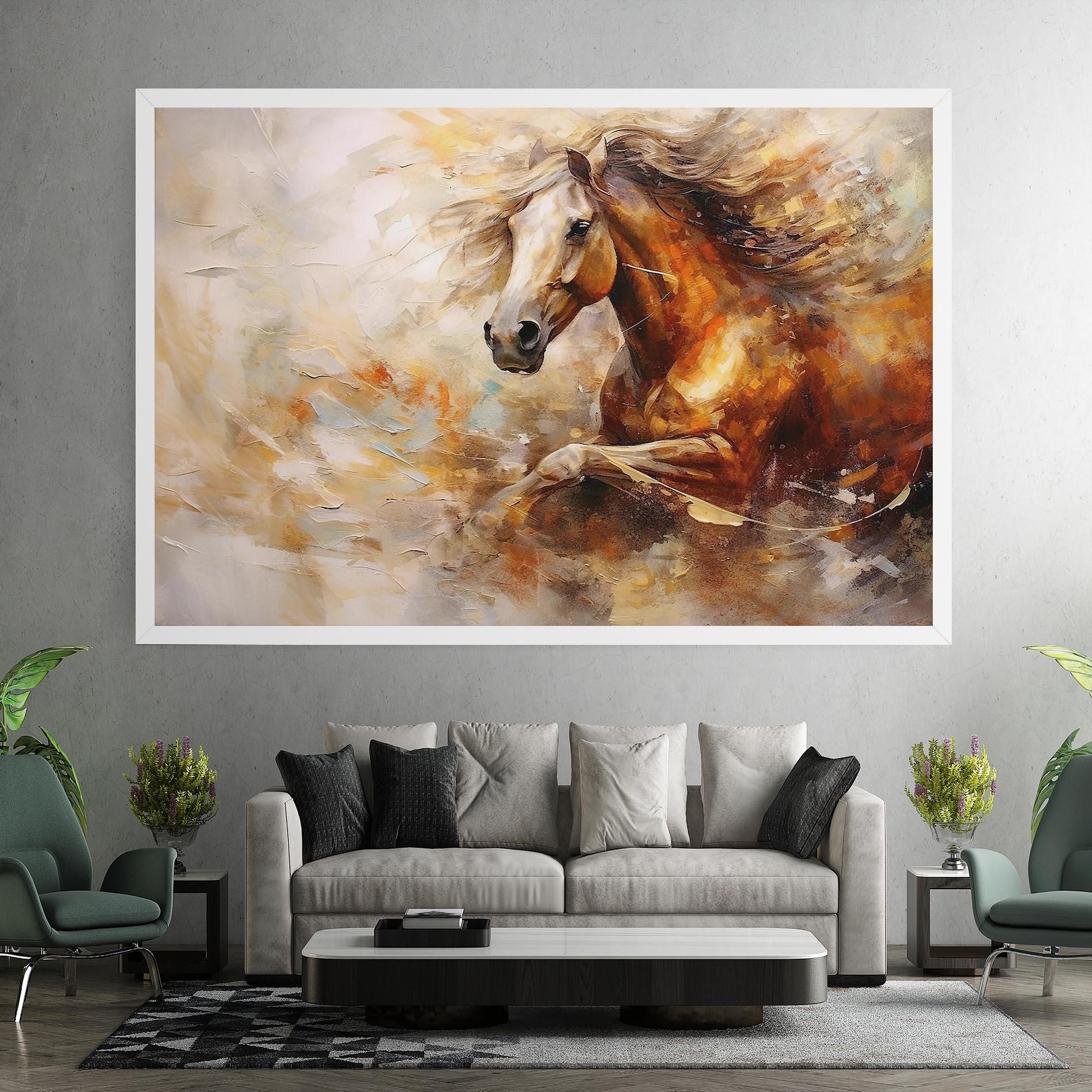 Tablou Canvas Brown Horse Running mockup 7