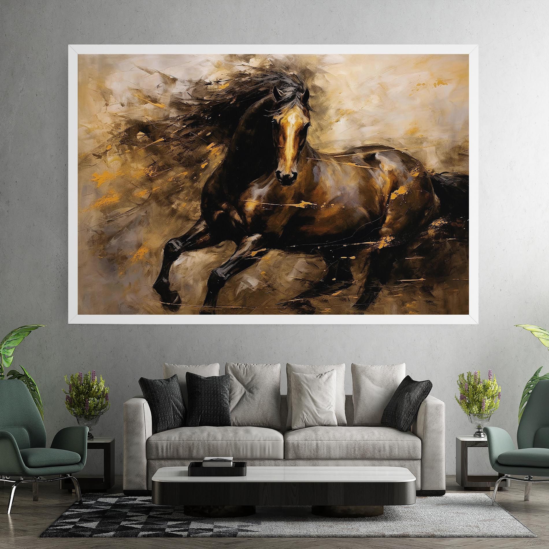 Gold Brown Horse mockup 7