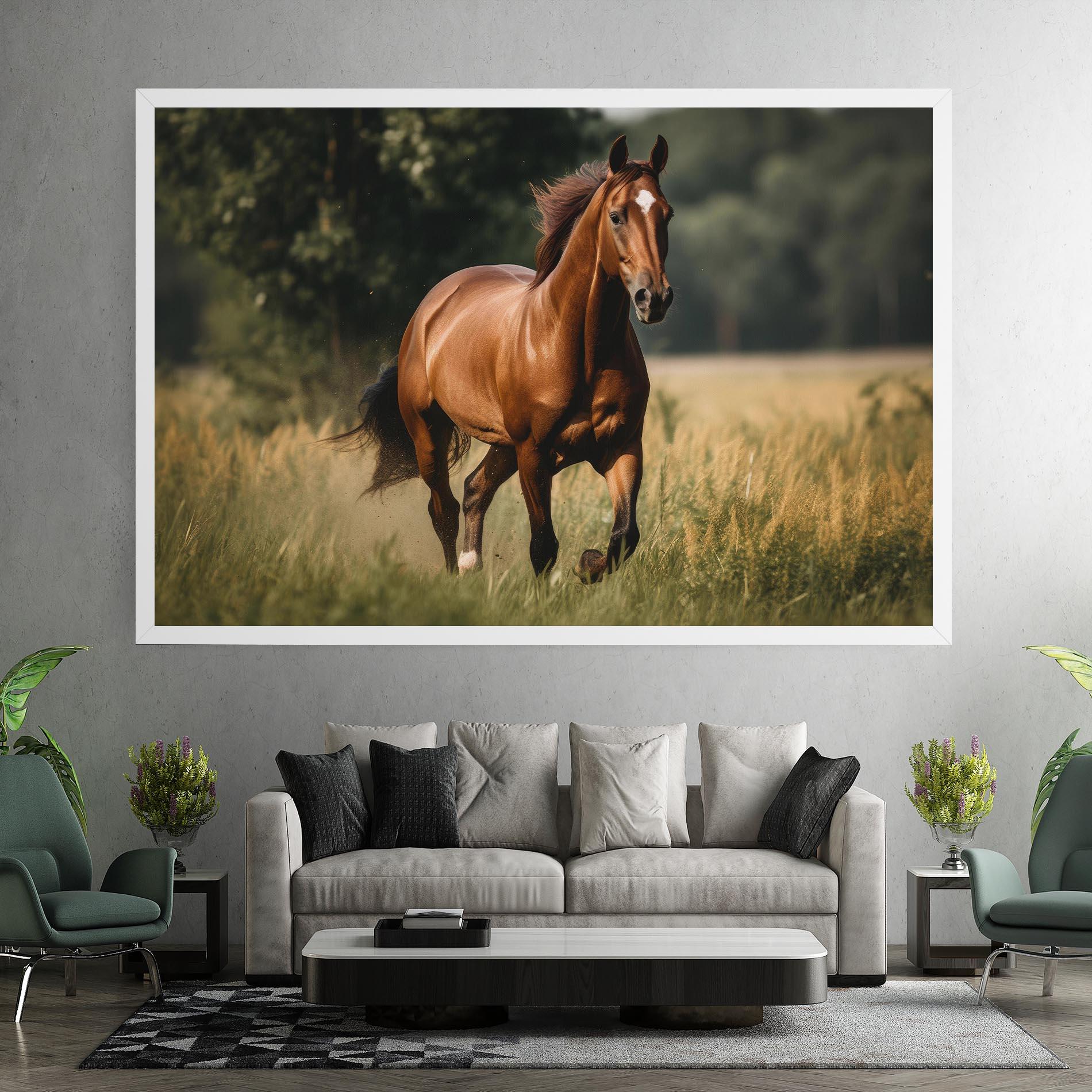 Tablou Canvas Wild Horse Running mockup 7