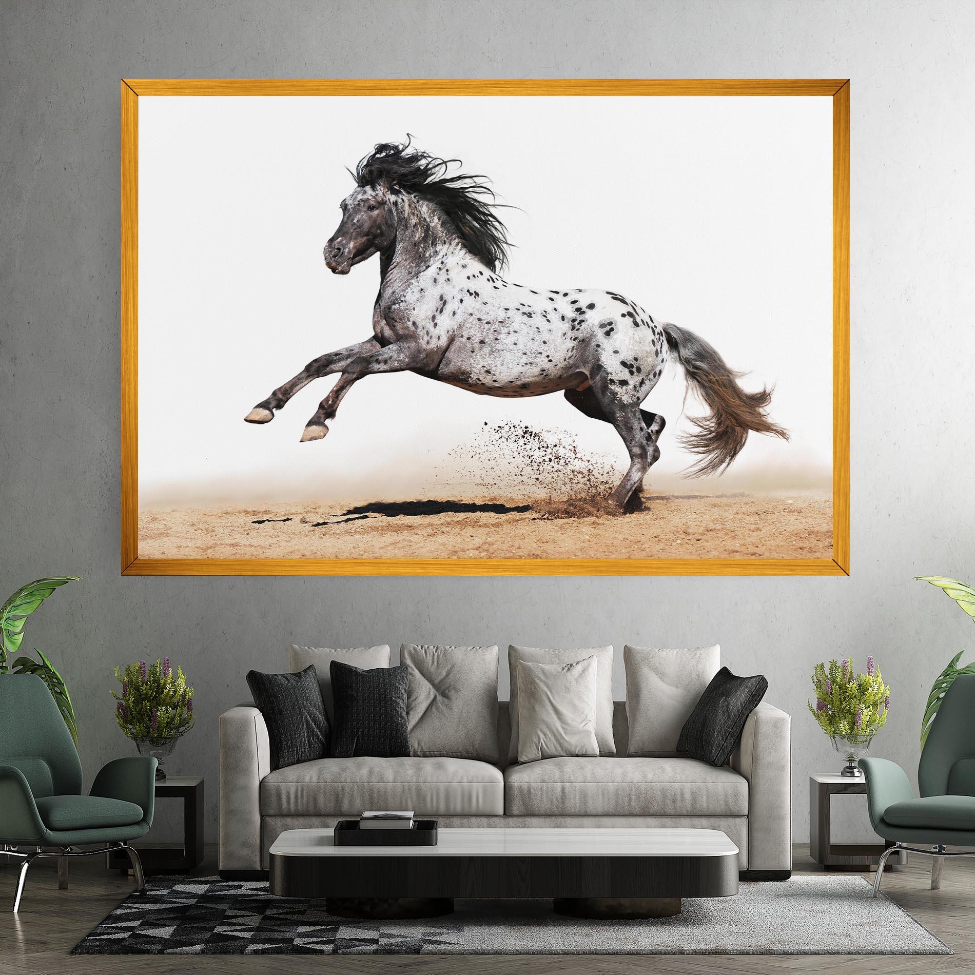Tablou Canvas Appaloosa Horse Running mockup 7