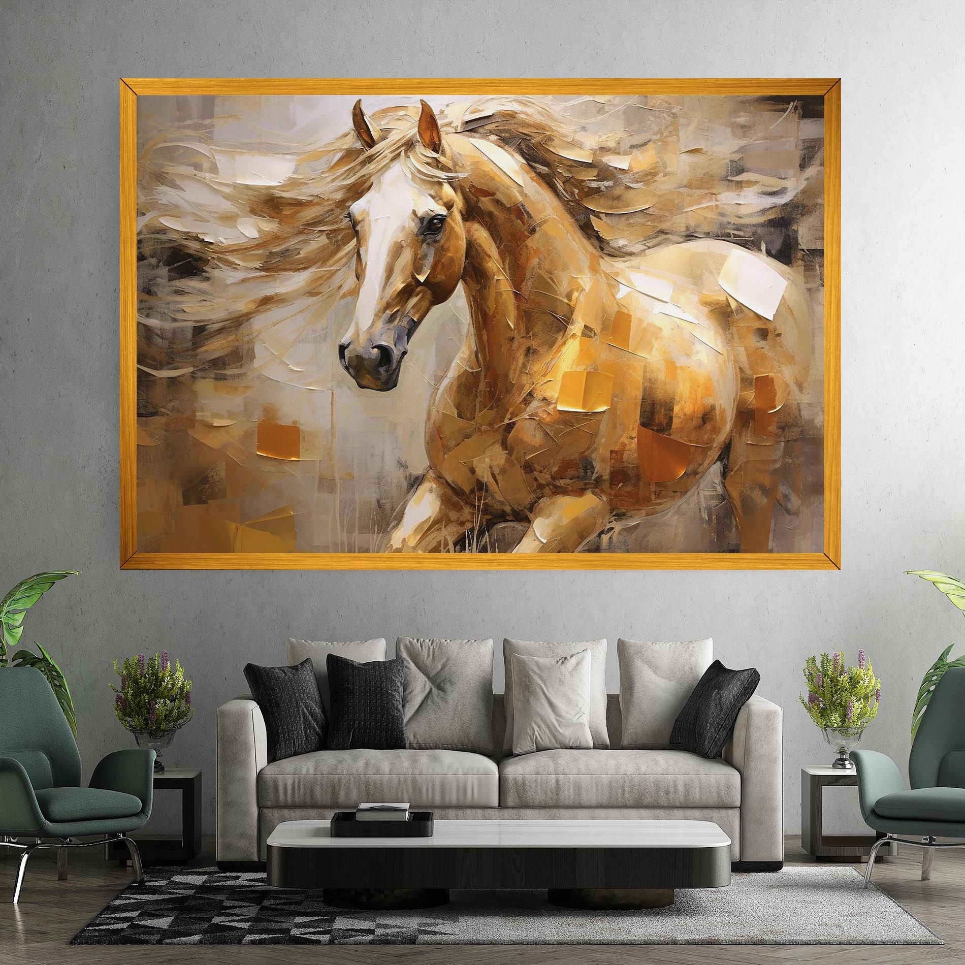 Light Brown Horse mockup 7