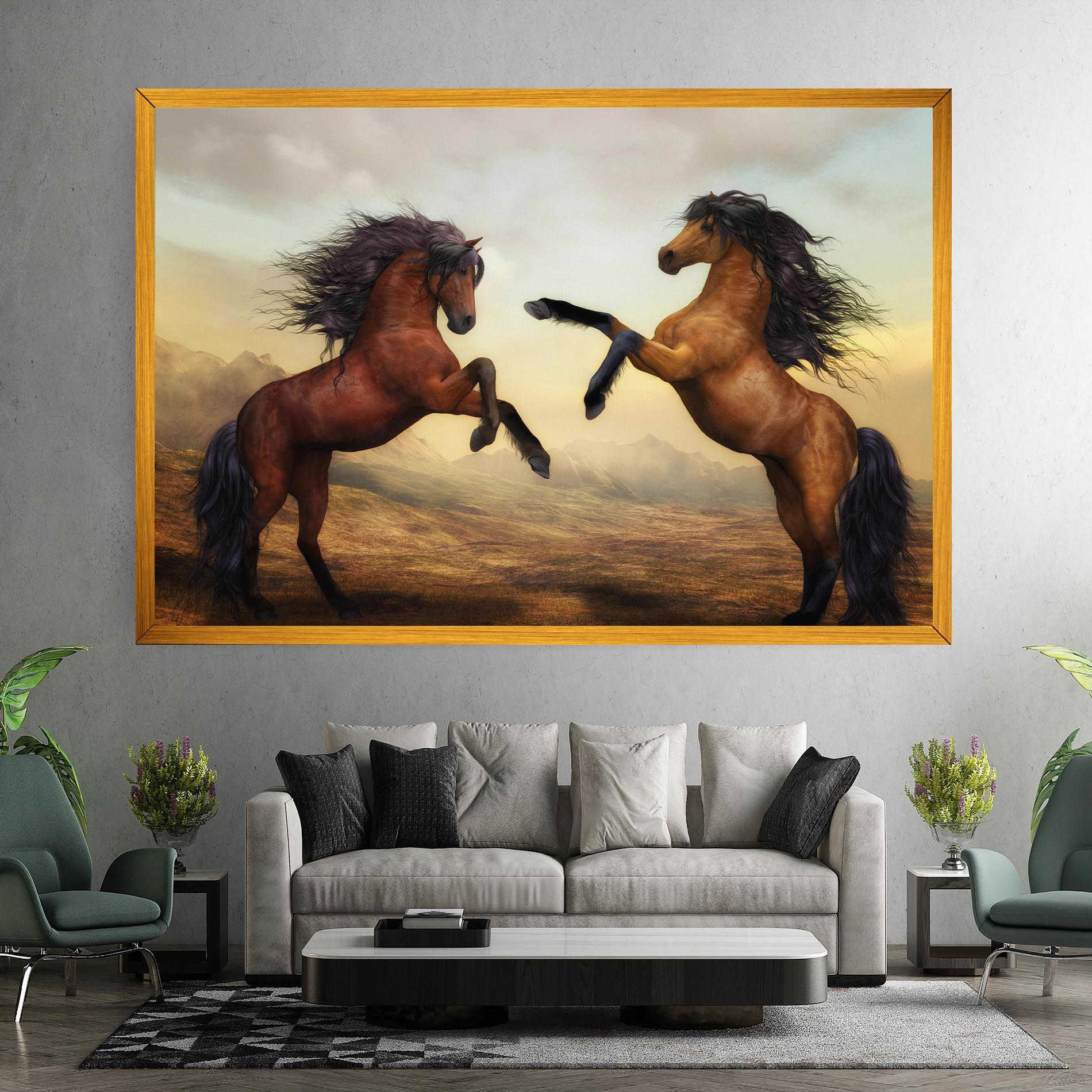 Tablou Canvas Two Horses mockup 7