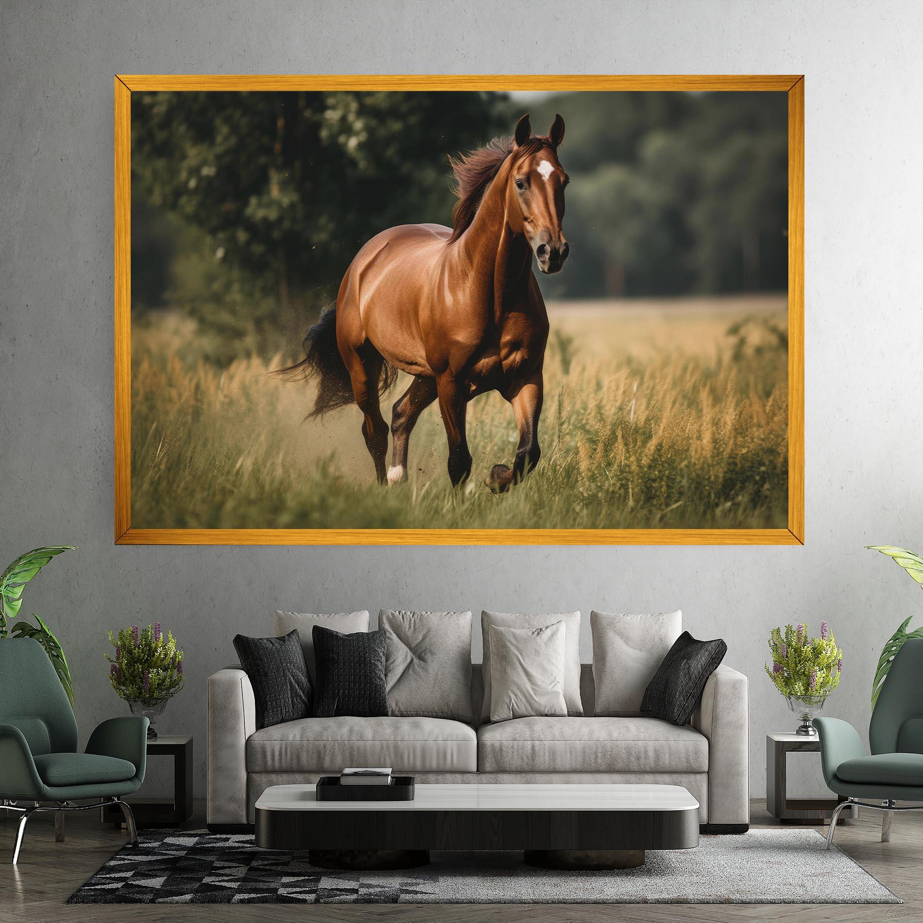 Tablou Canvas Wild Horse Running mockup 7