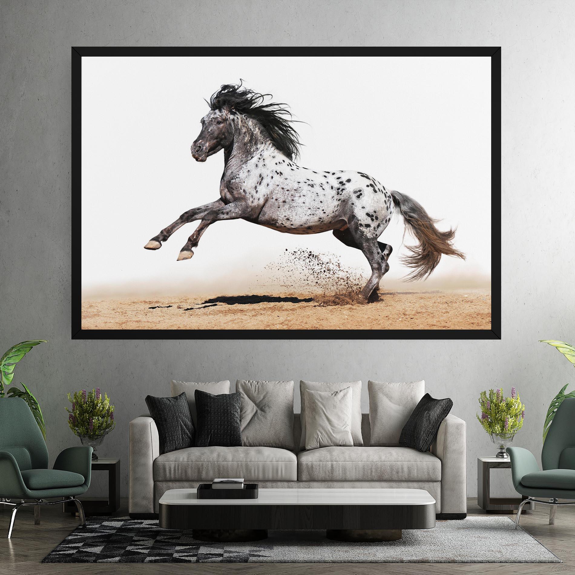 Tablou Canvas Appaloosa Horse Running mockup 7
