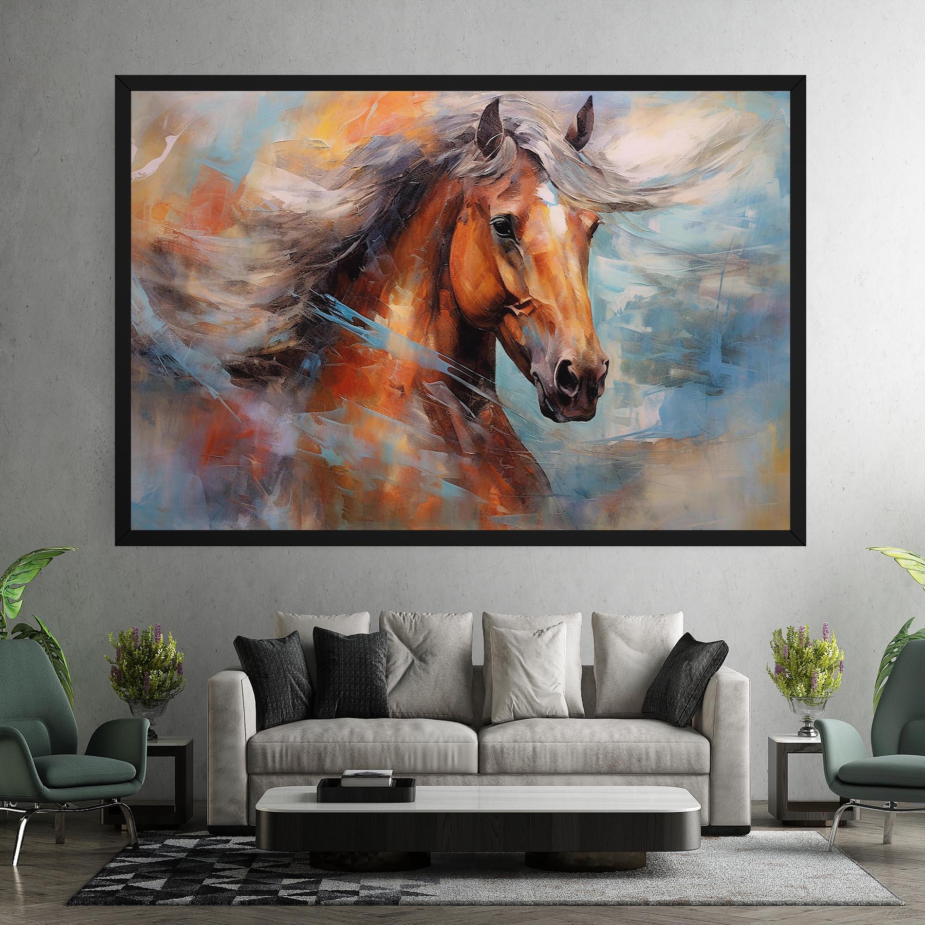 Tablou Canvas Beautiful Brown Horse mockup 7