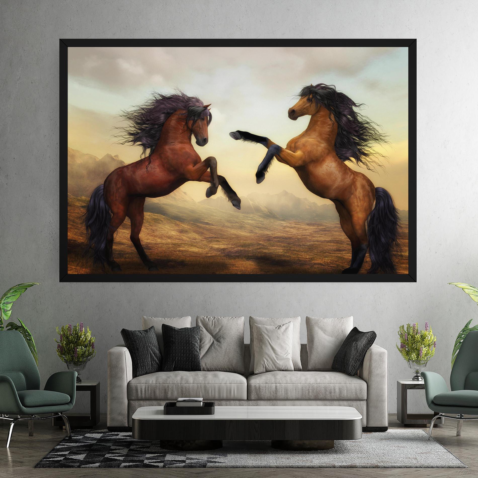 Tablou Canvas Two Horses mockup 7