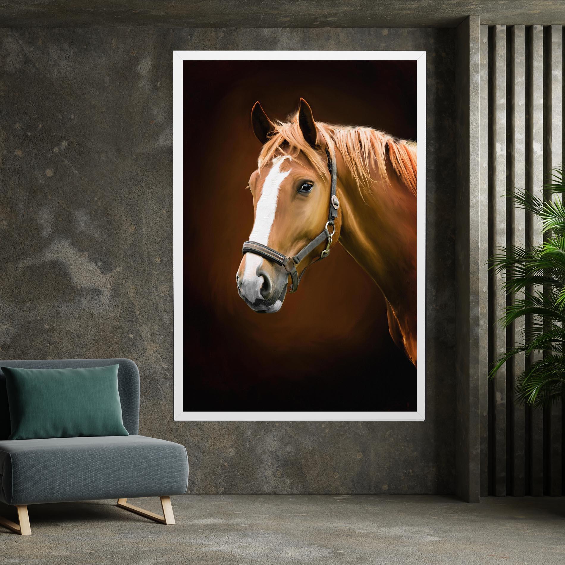 Tablou Canvas Digital Painted Horse mockup 7