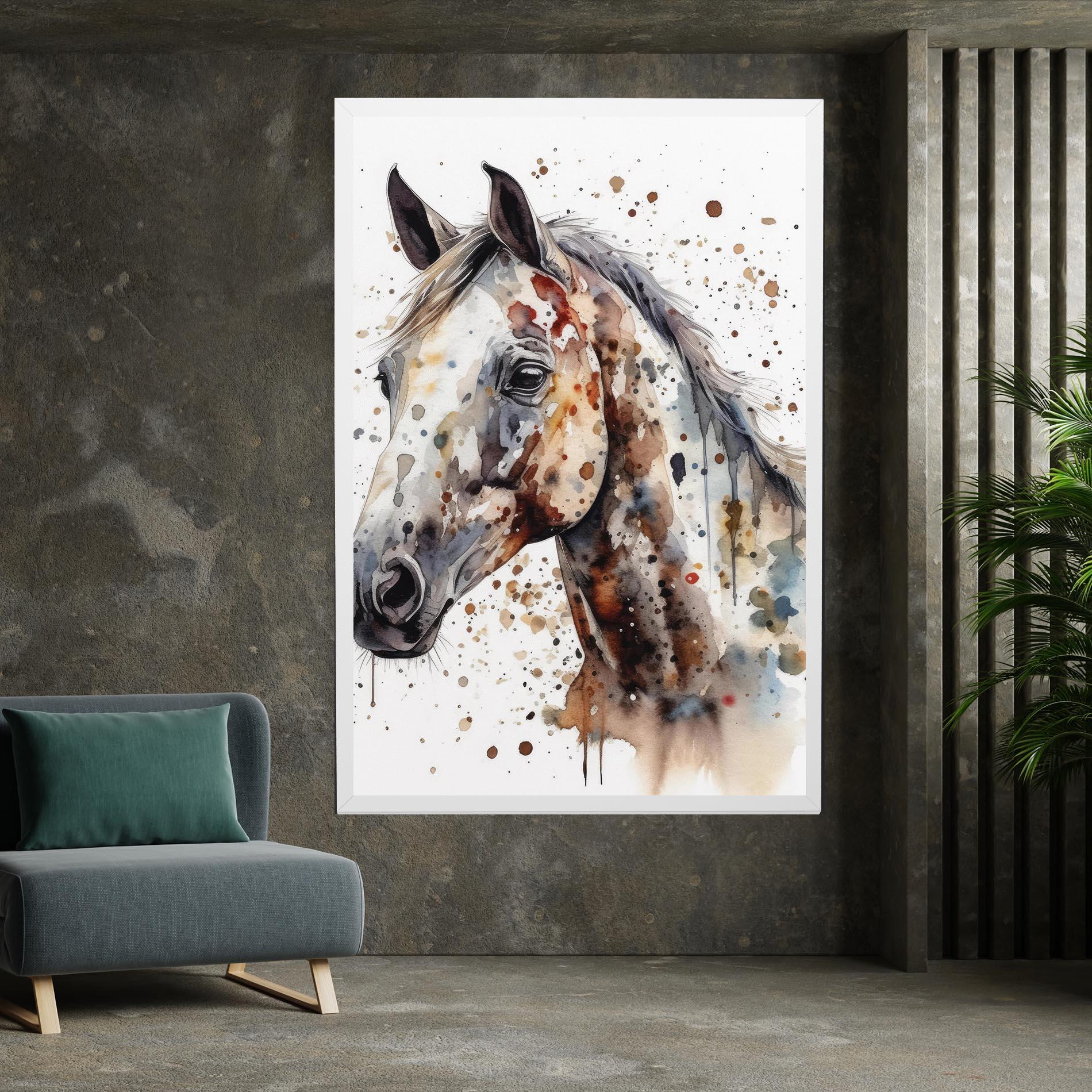 Tablou Canvas Watercolor Horse mockup 7
