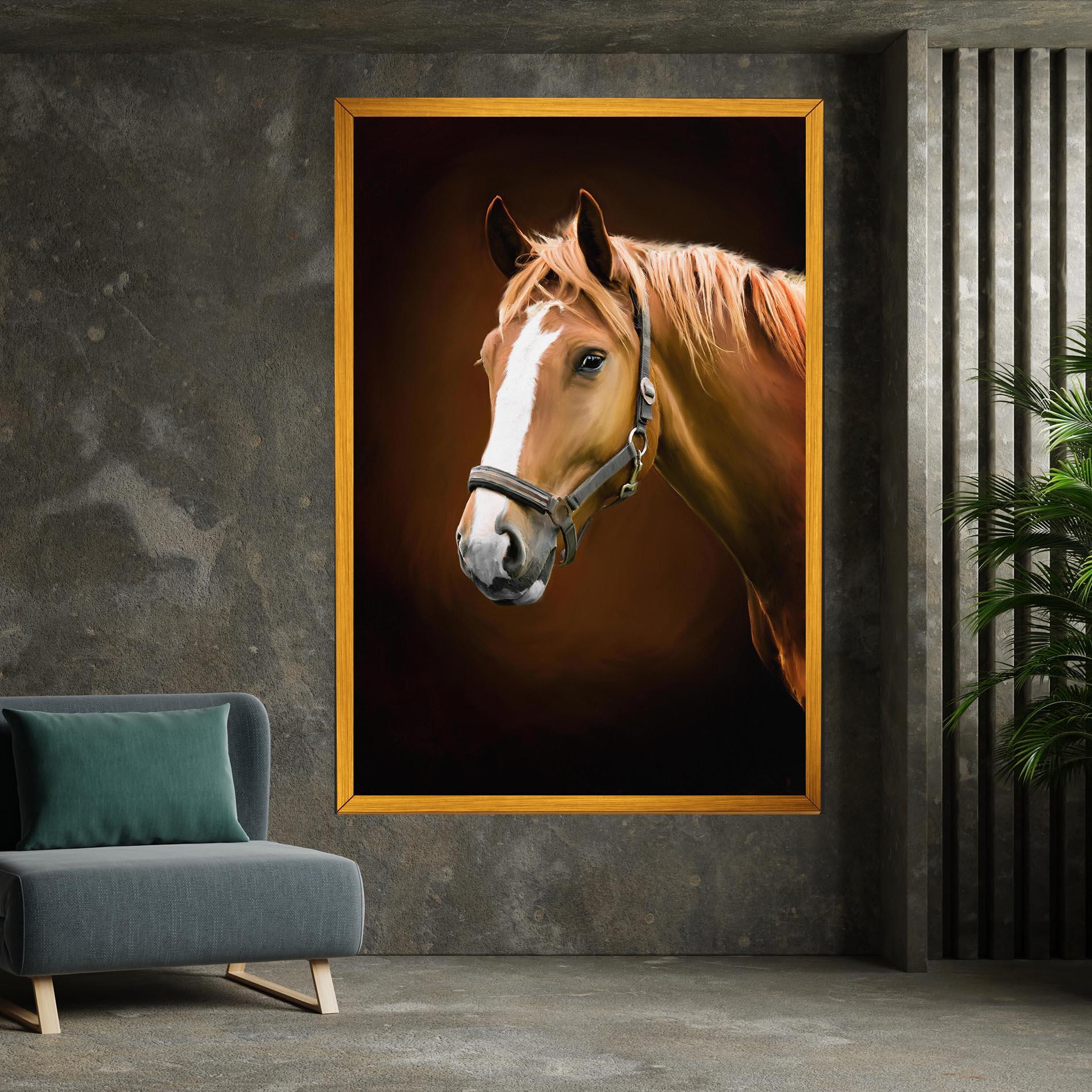 Tablou Canvas Digital Painted Horse mockup 7