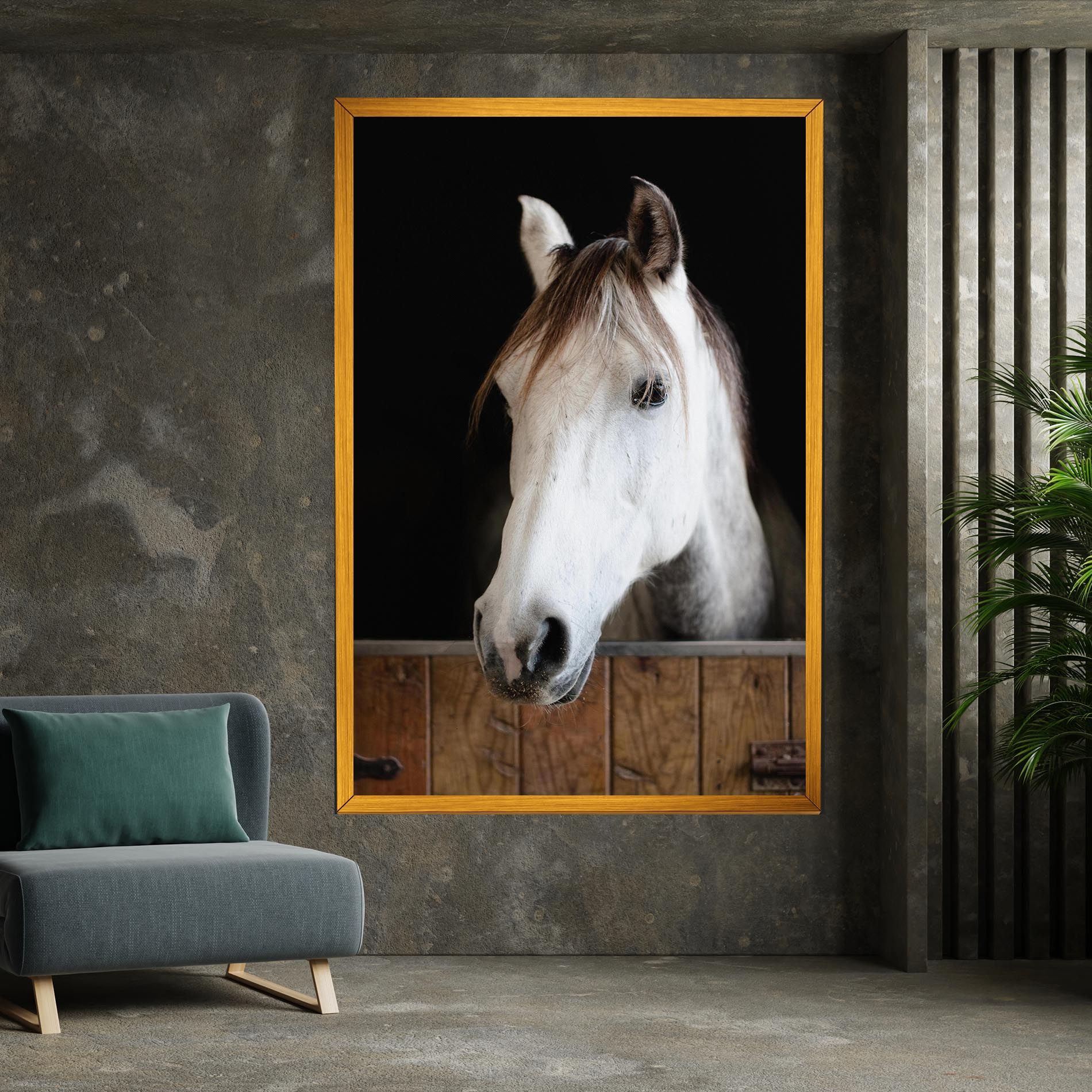 Grey Horse Head mockup 7