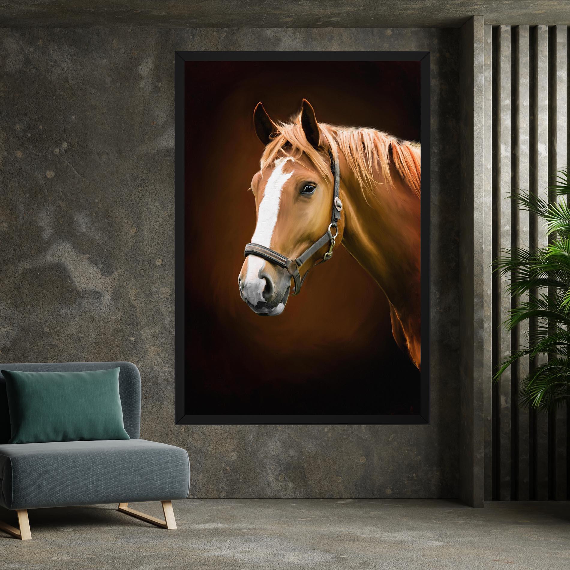 Tablou Canvas Digital Painted Horse mockup 7