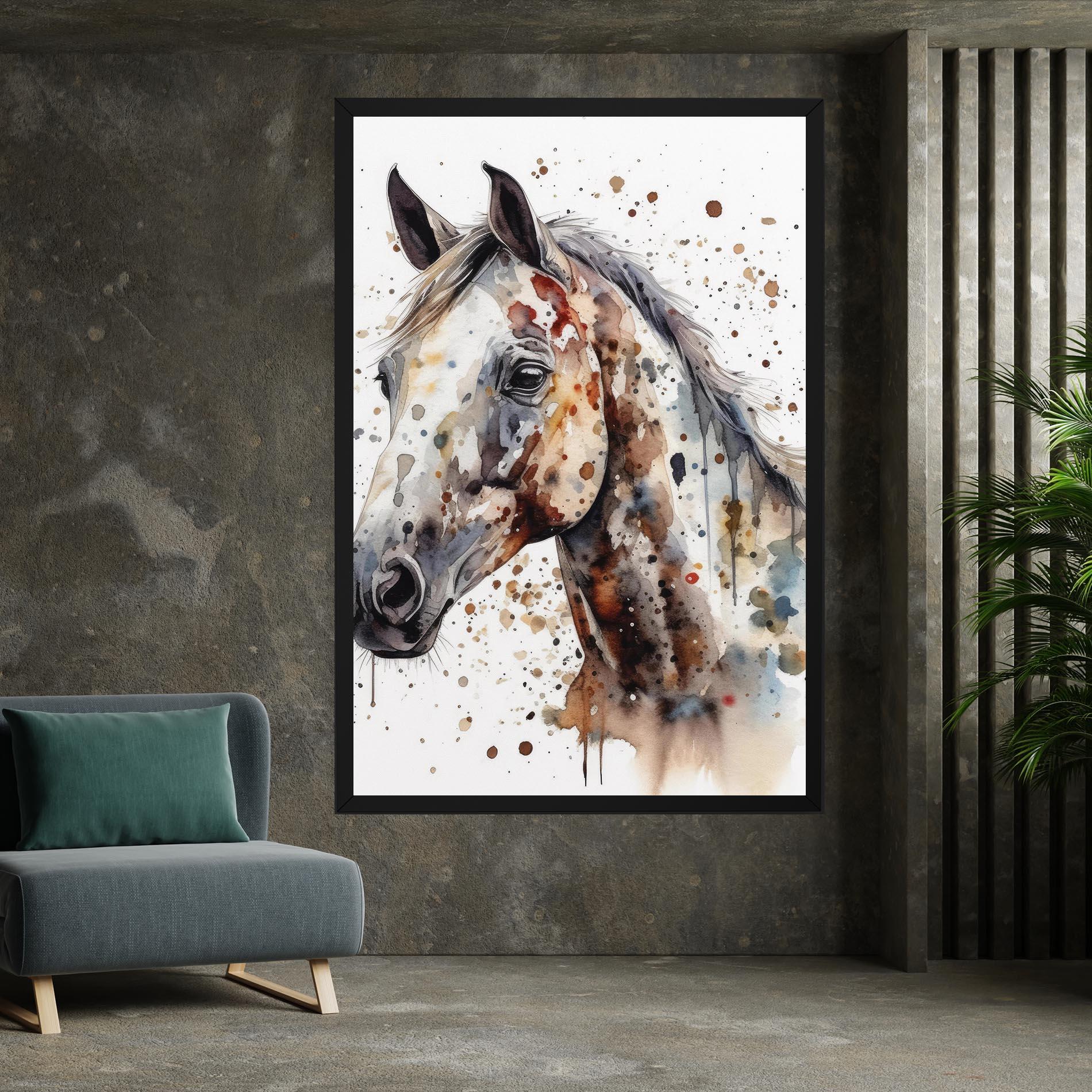 Tablou Canvas Watercolor Horse mockup 7