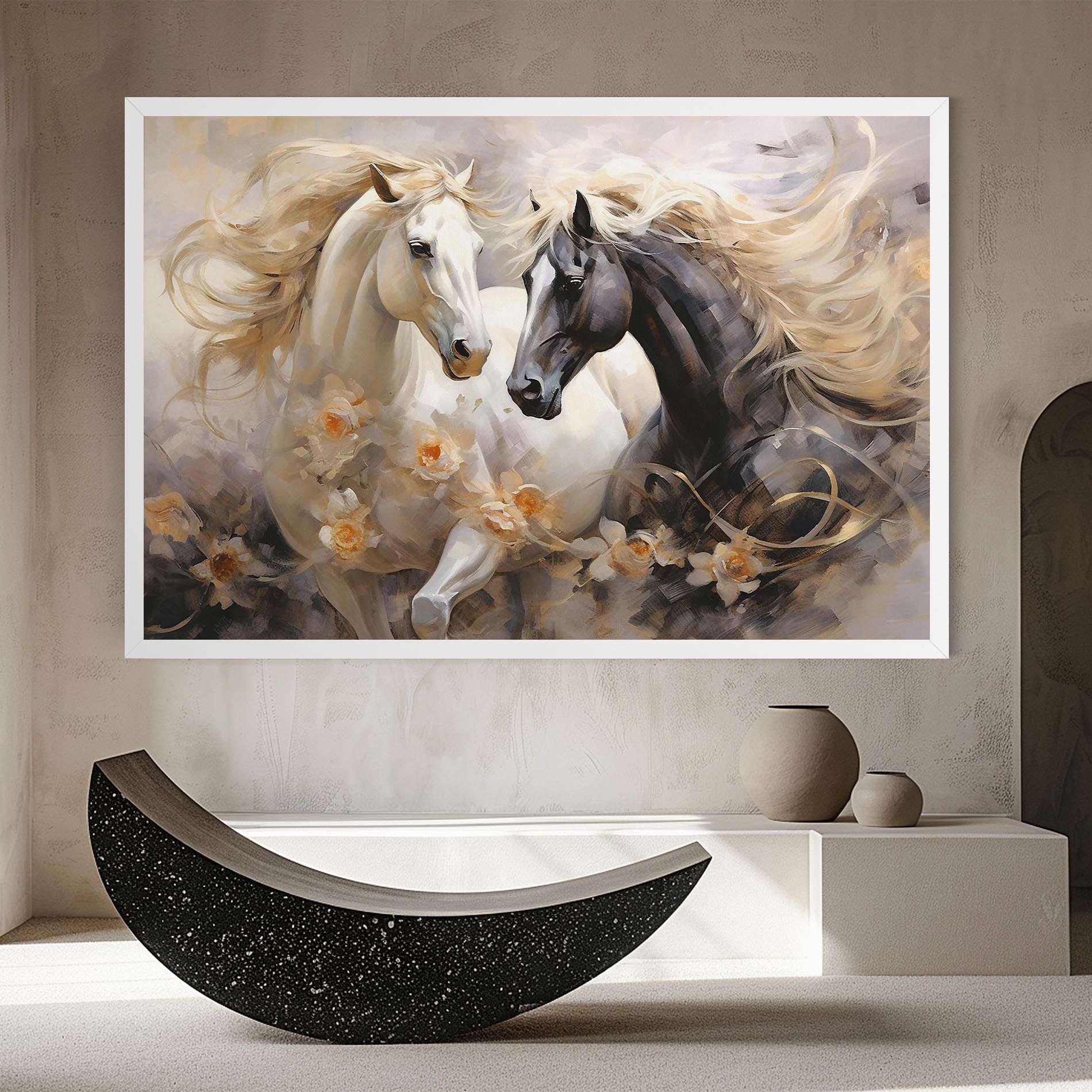 Black And White Horses mockup 8