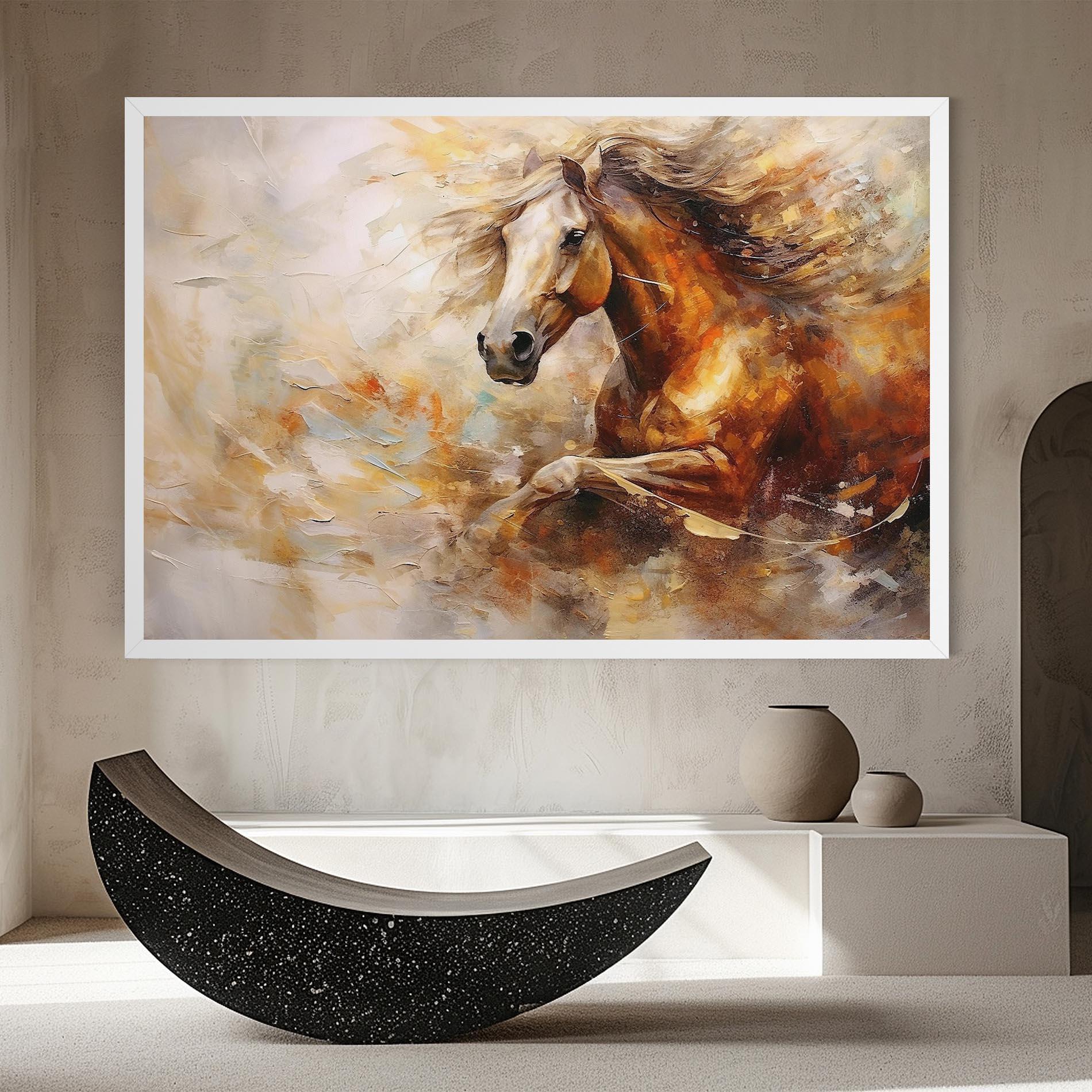 Tablou Canvas Brown Horse Running mockup 8