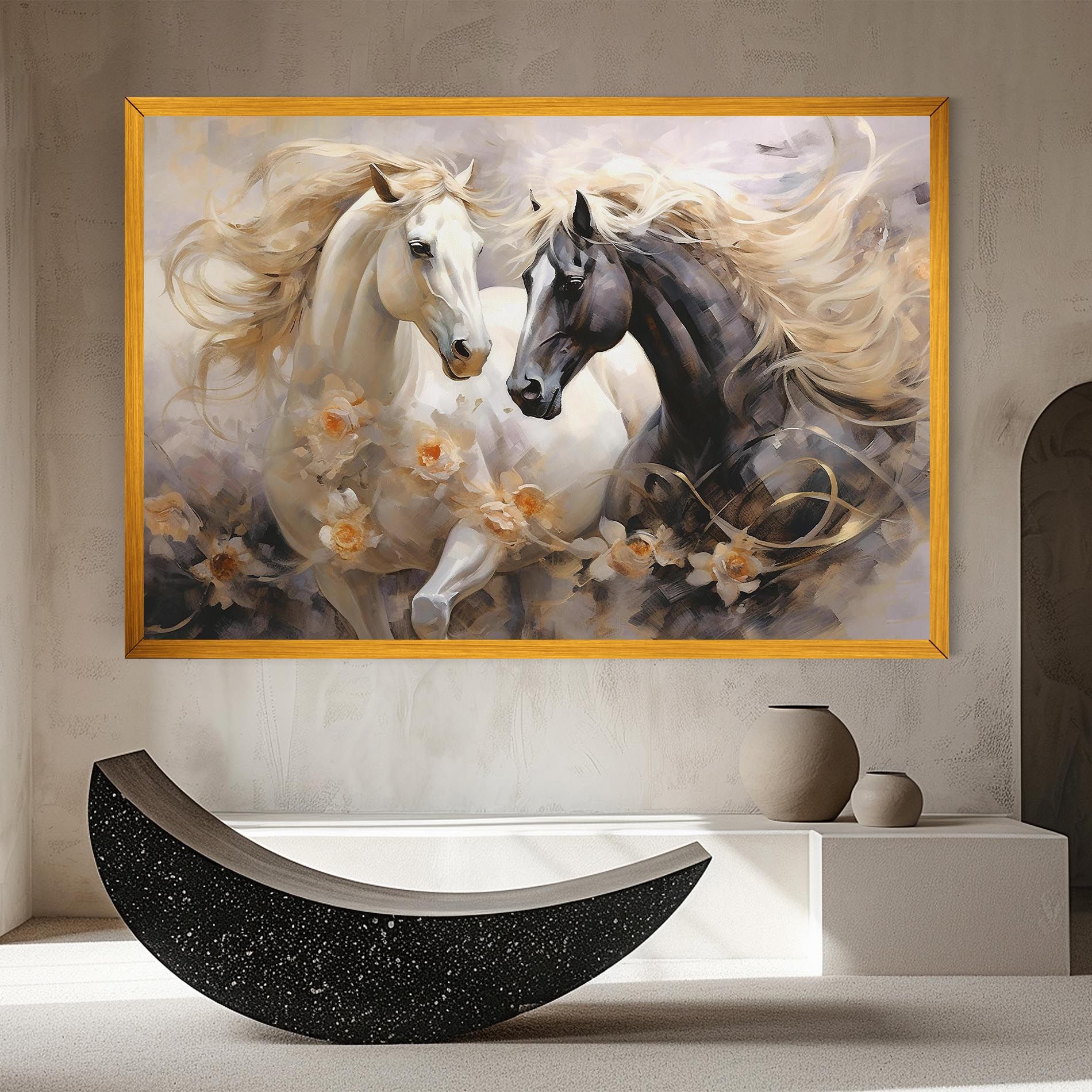 Black And White Horses mockup 8