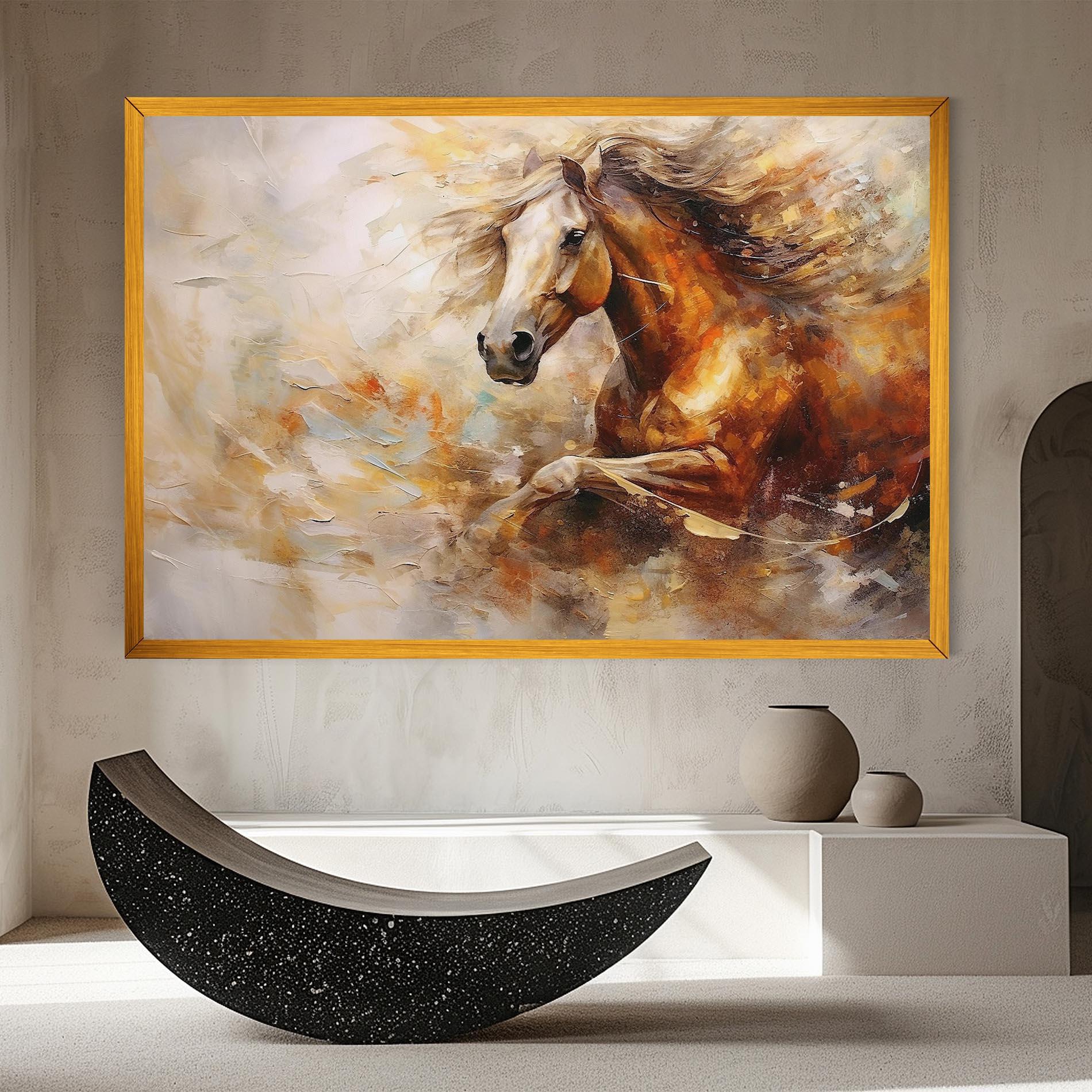 Tablou Canvas Brown Horse Running mockup 8