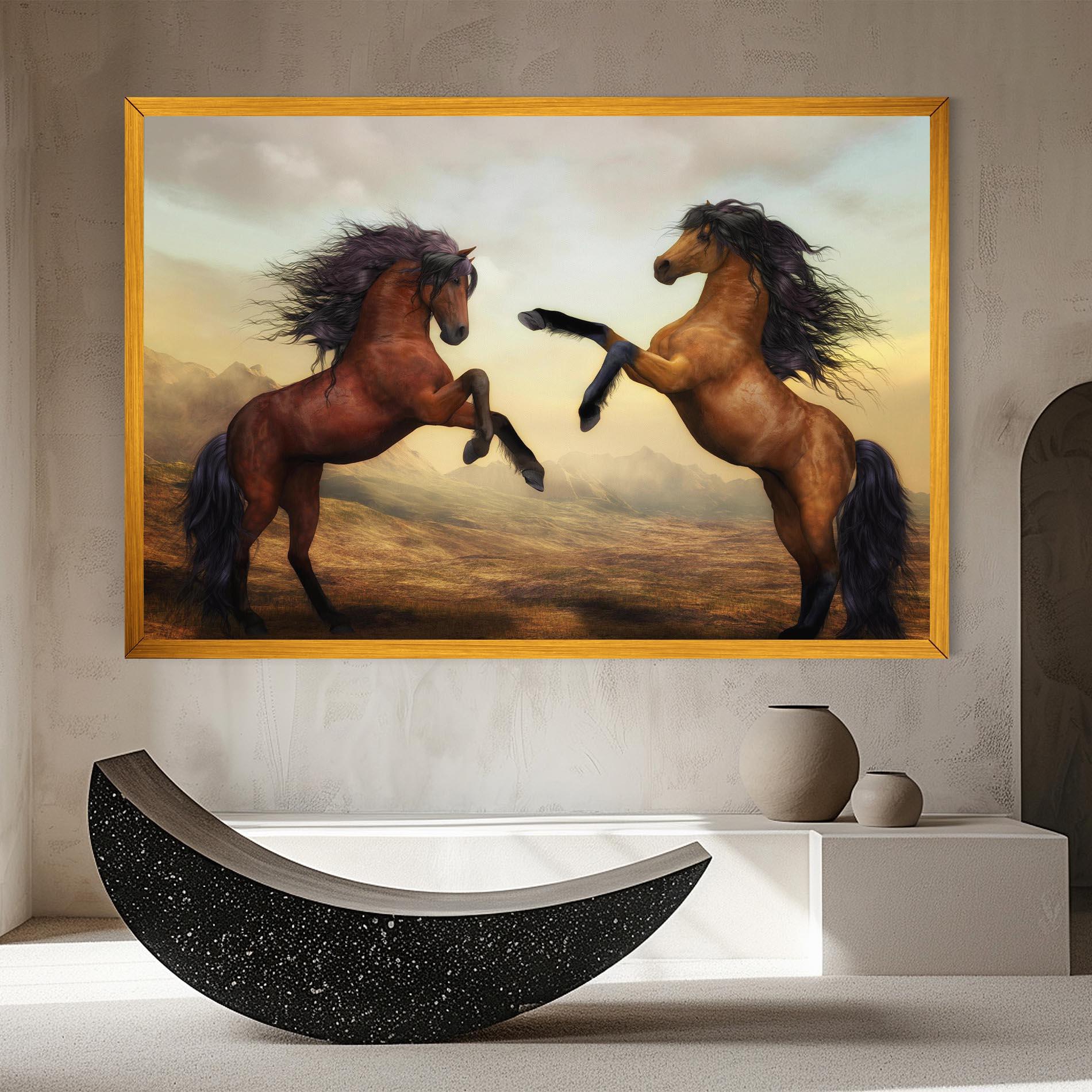Tablou Canvas Two Horses mockup 8