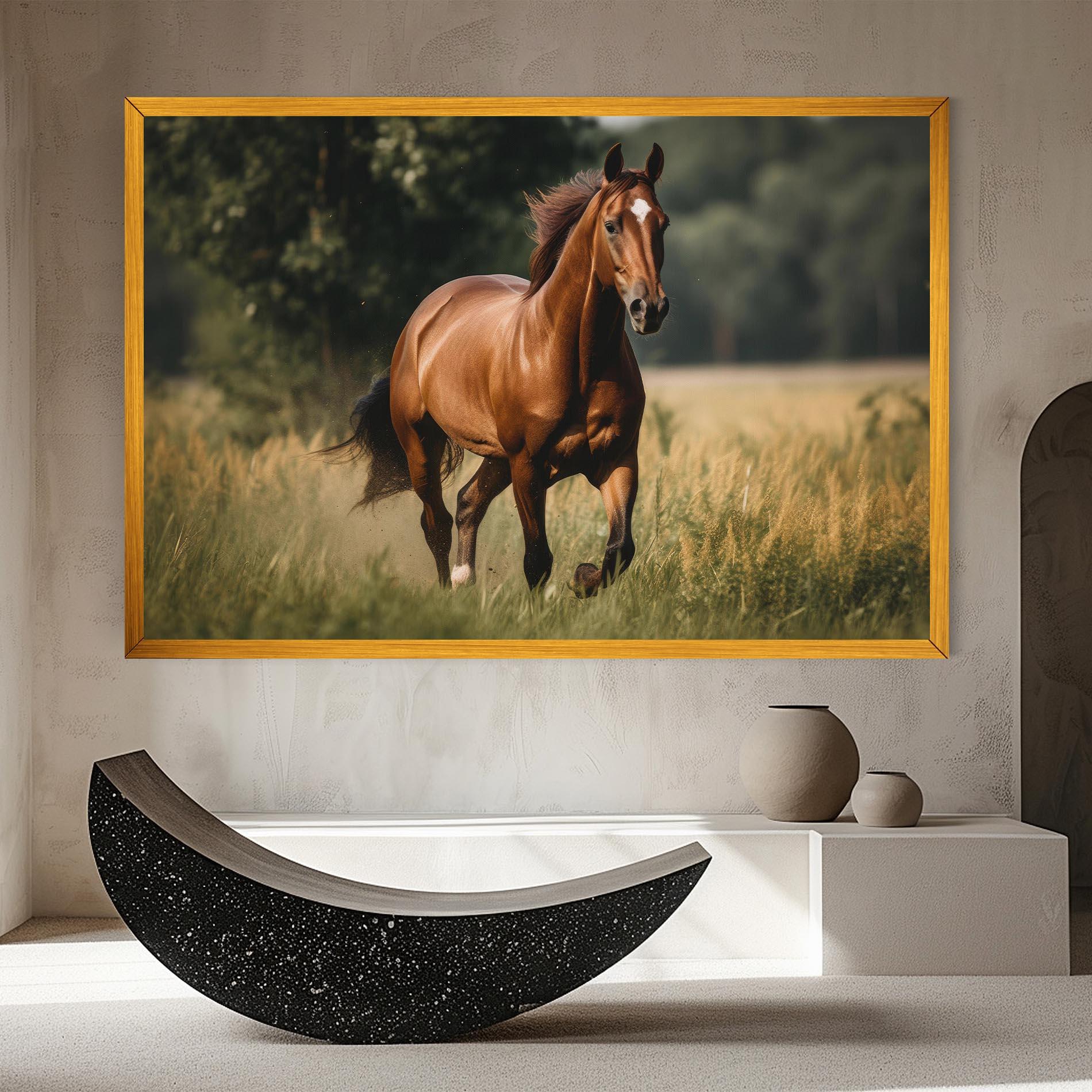 Tablou Canvas Wild Horse Running mockup 8