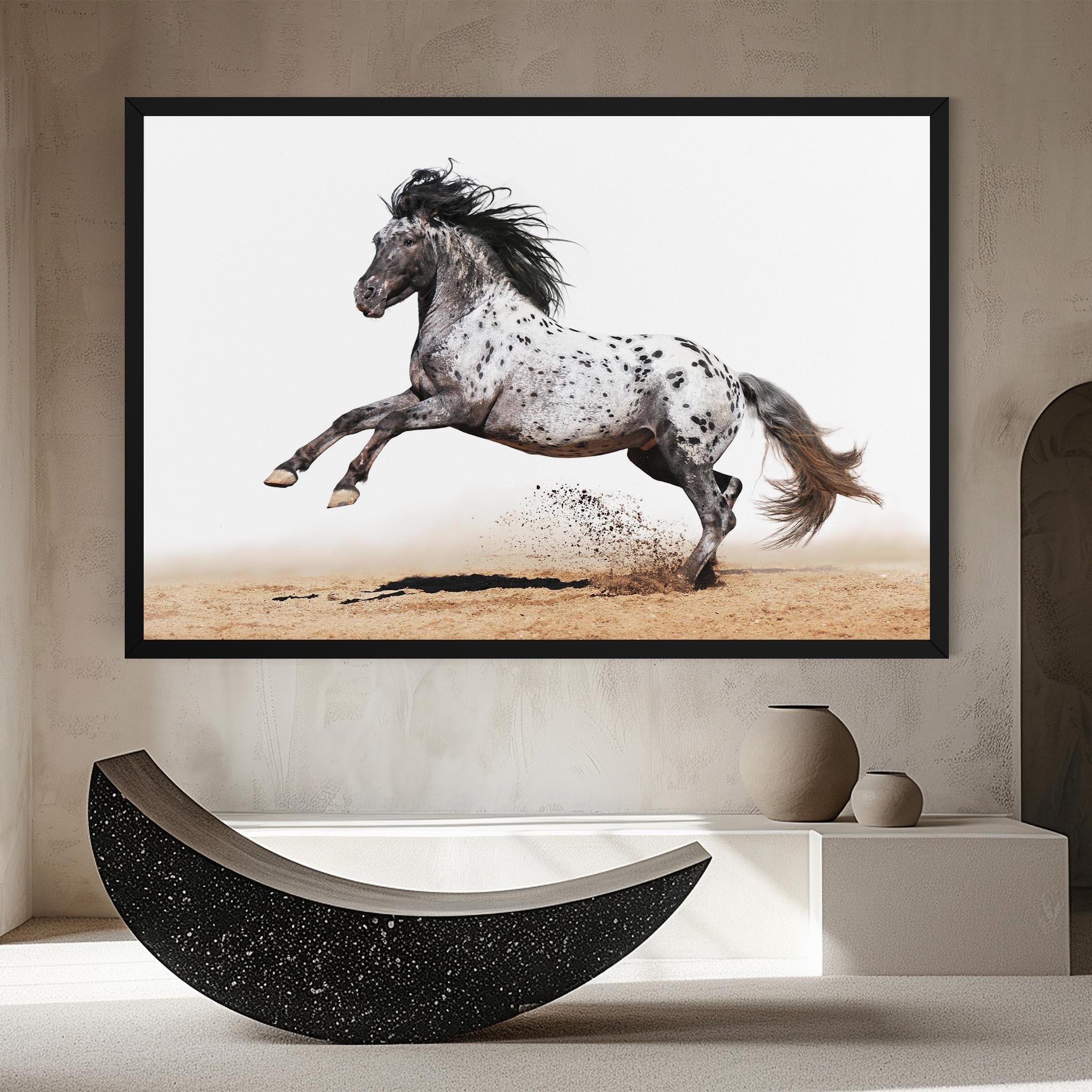 Tablou Canvas Appaloosa Horse Running mockup 8
