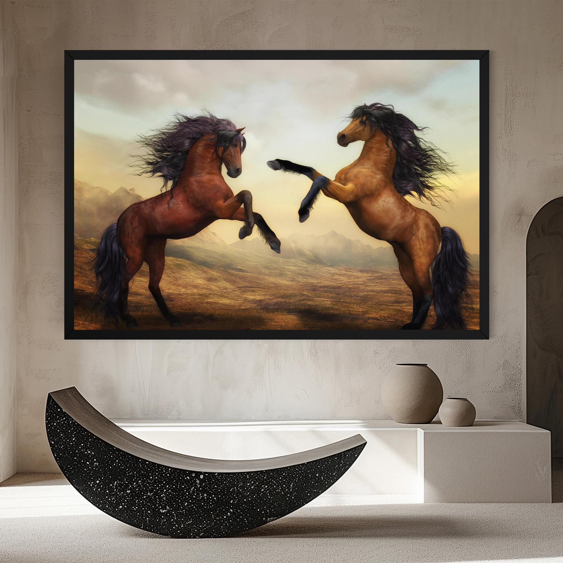 Tablou Canvas Two Horses mockup 8