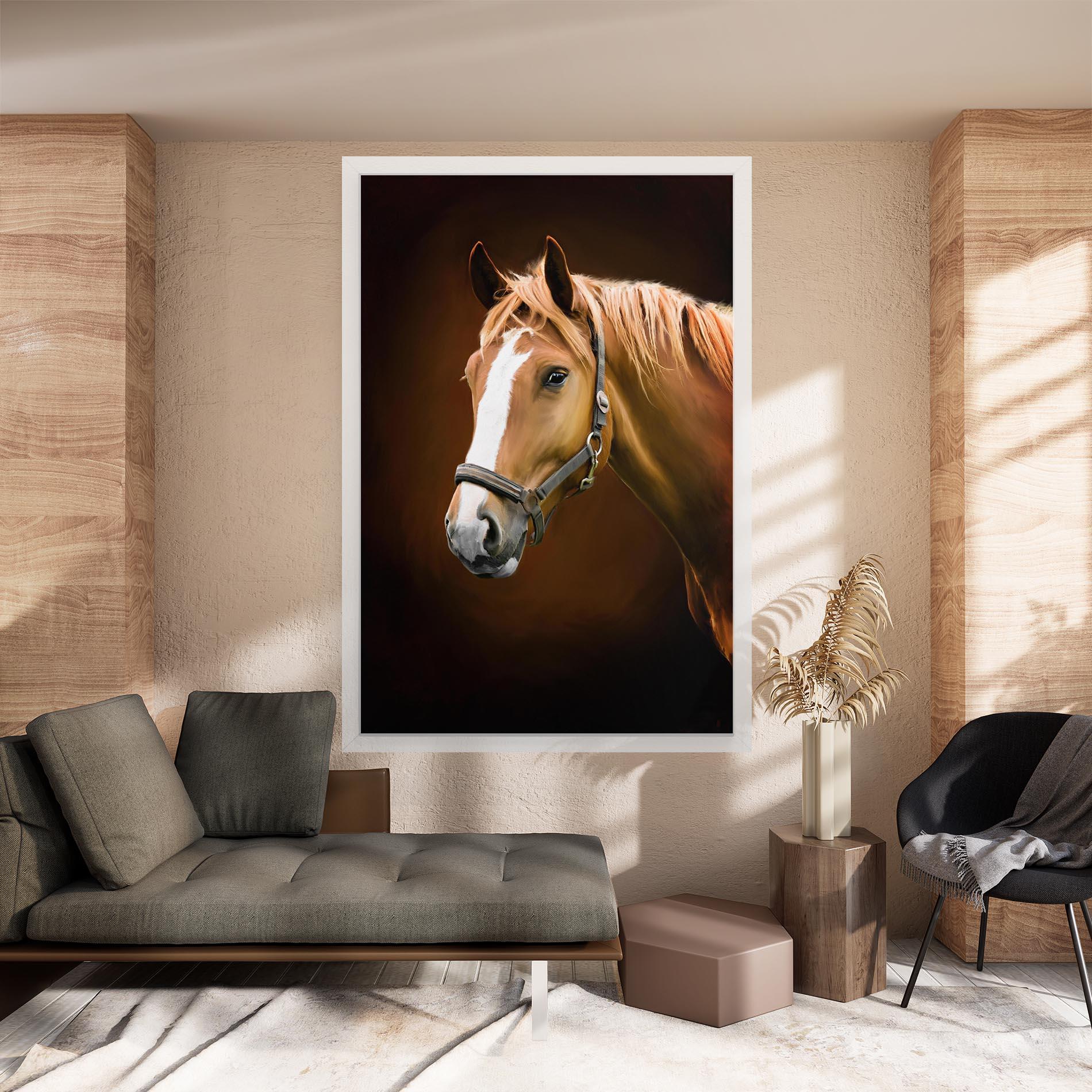 Tablou Canvas Digital Painted Horse mockup 8