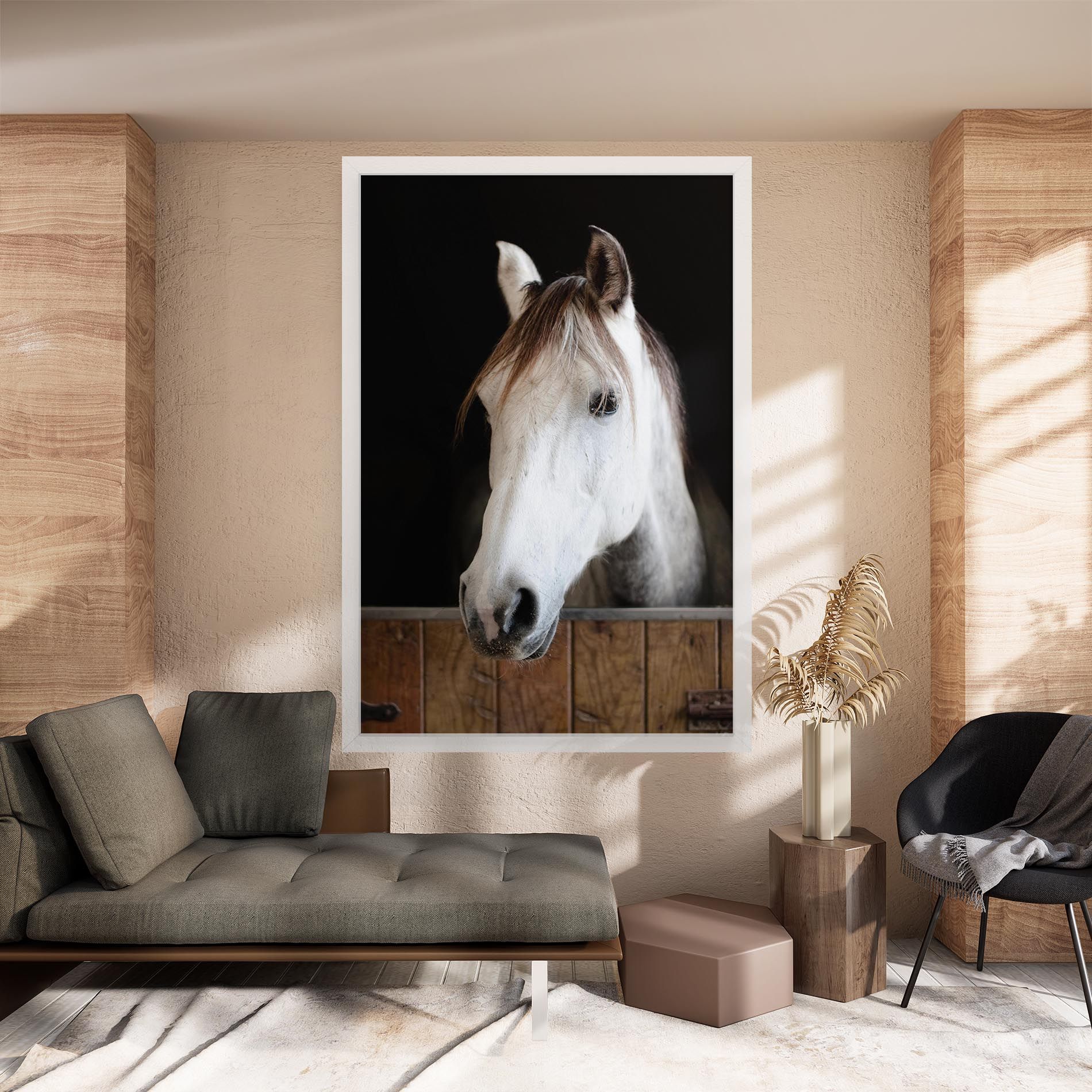 Grey Horse Head mockup 8