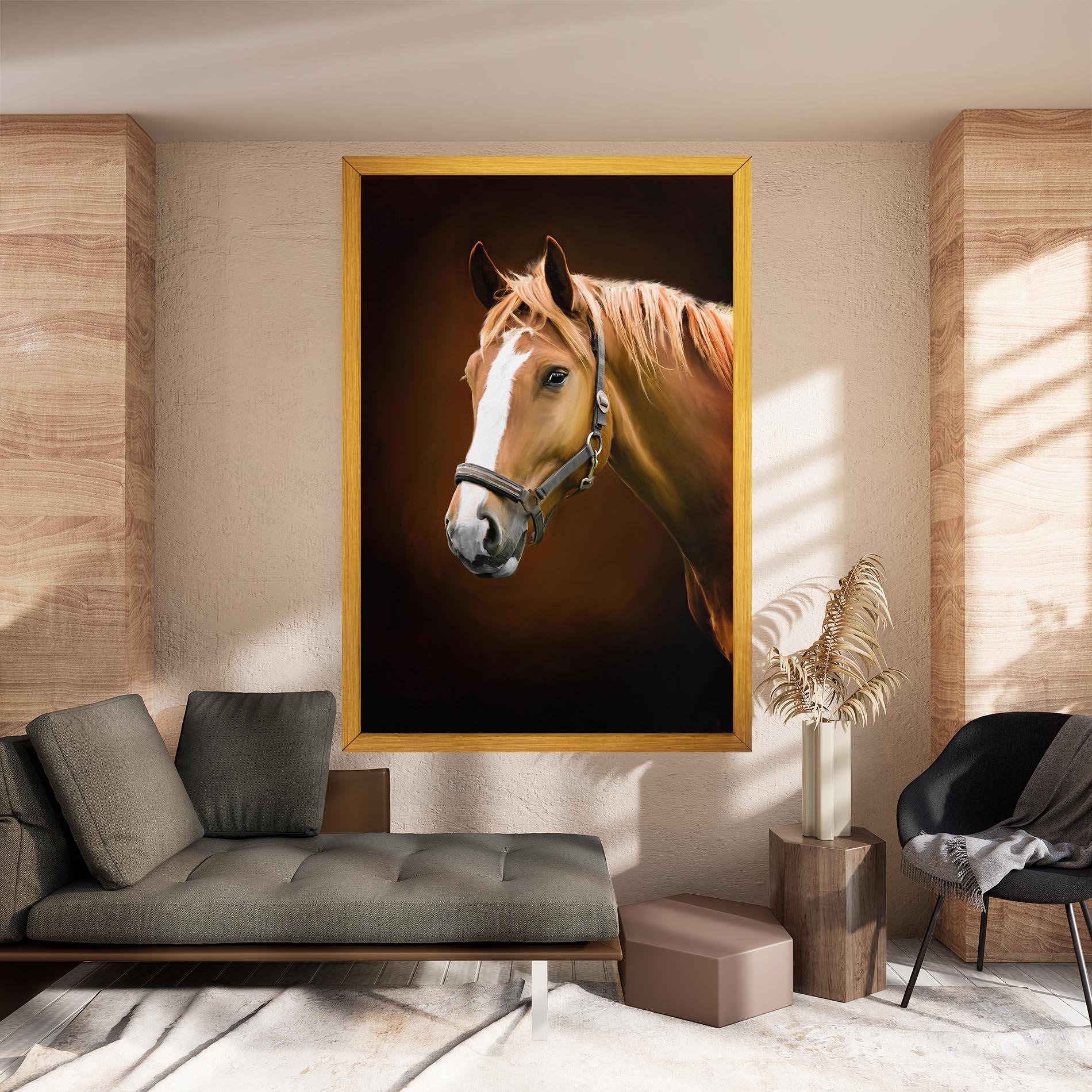 Tablou Canvas Digital Painted Horse mockup 8