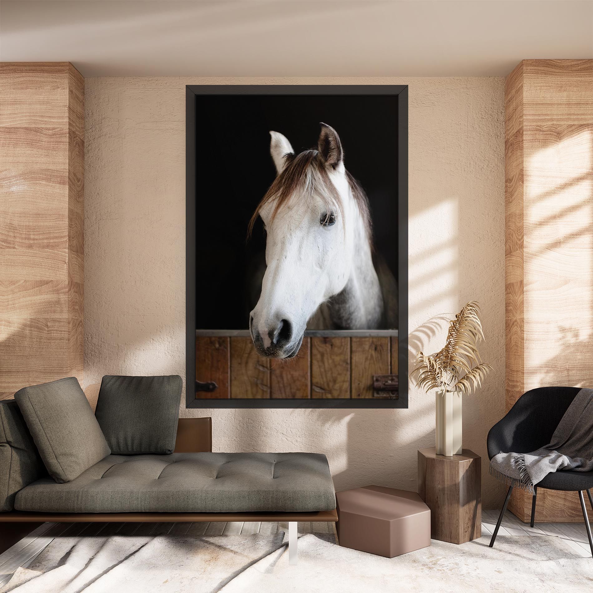 Grey Horse Head mockup 8