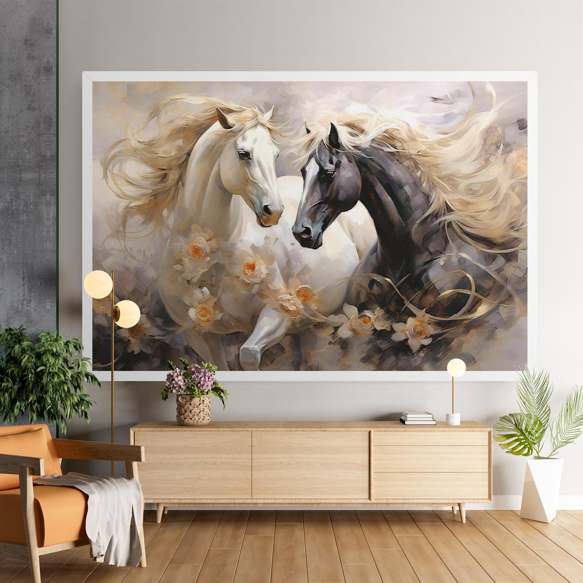 Black And White Horses mockup 9