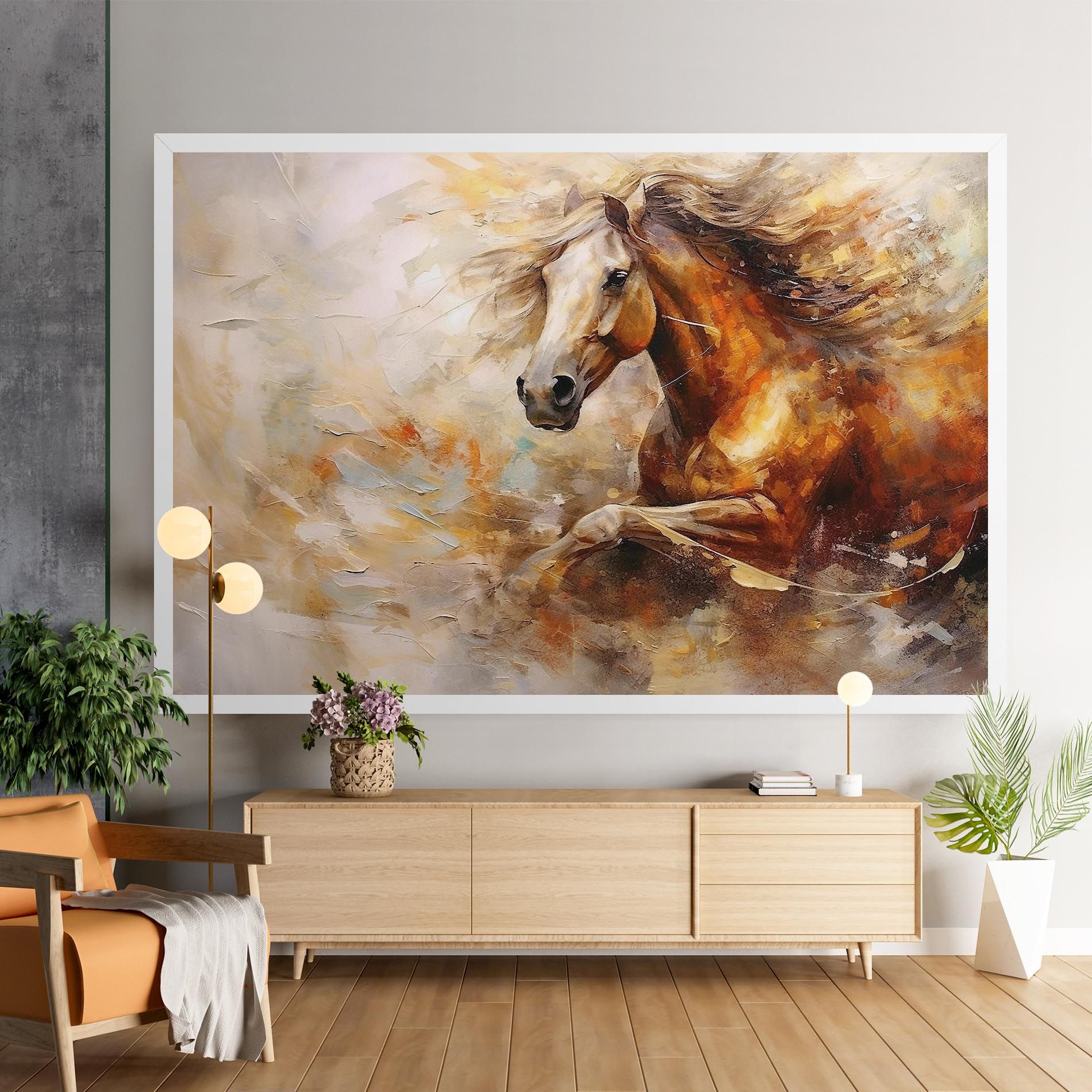 Brown Horse Running mockup 9