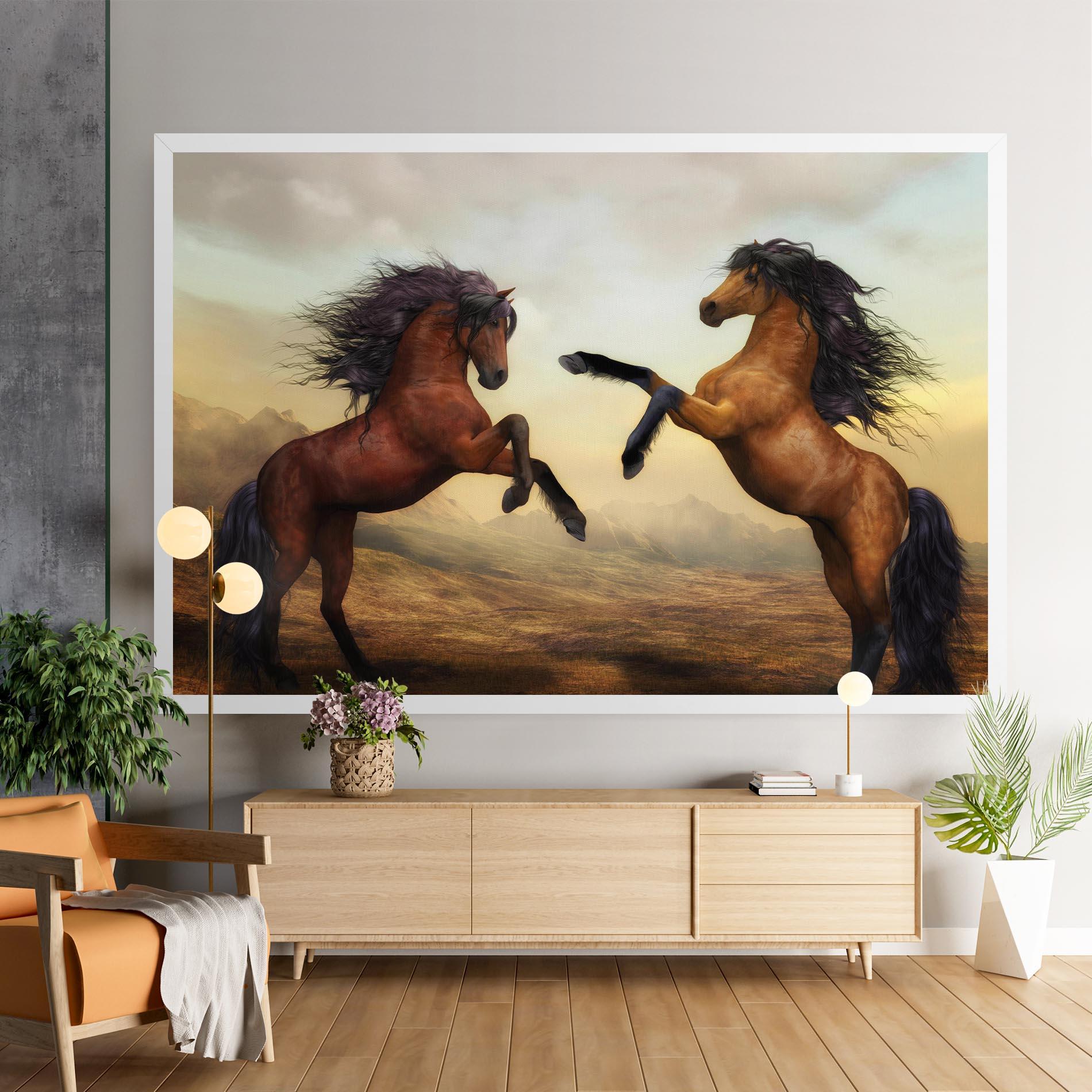 Tablou Canvas Two Horses mockup 9