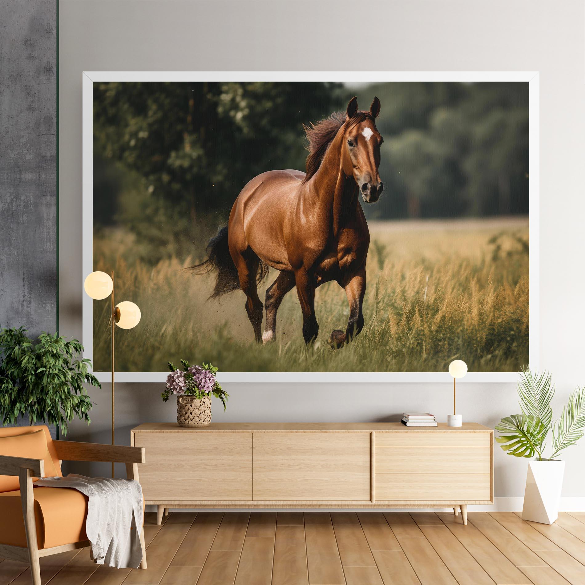 Tablou Canvas Wild Horse Running mockup 9